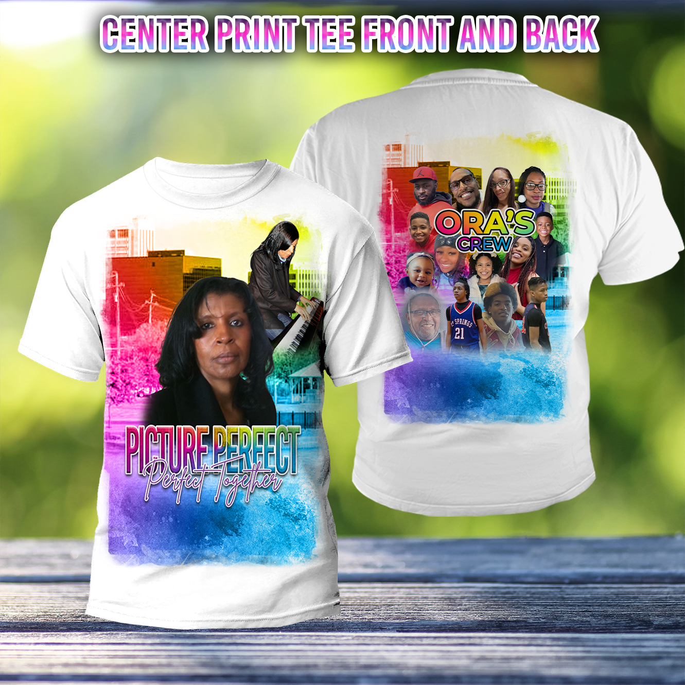 Custom Family Reunion Center Print Shirt