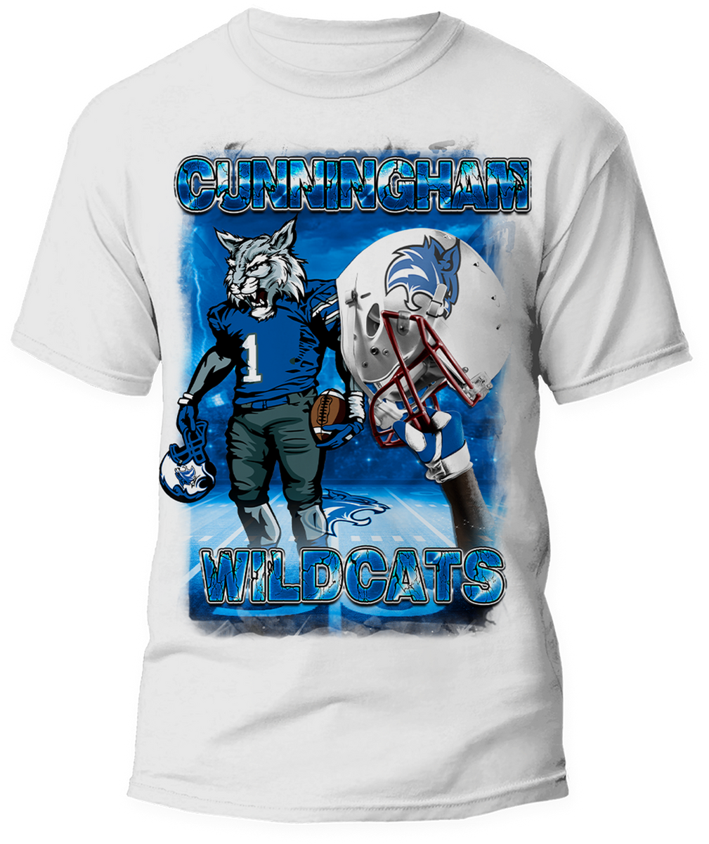 Custom Football Center Print Shirt – Sthrngurl Creations