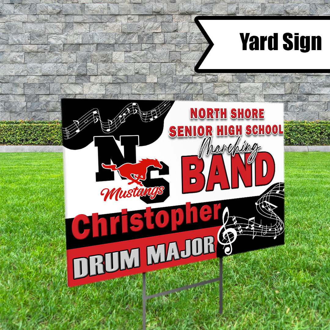 Marching Band Yard Sign