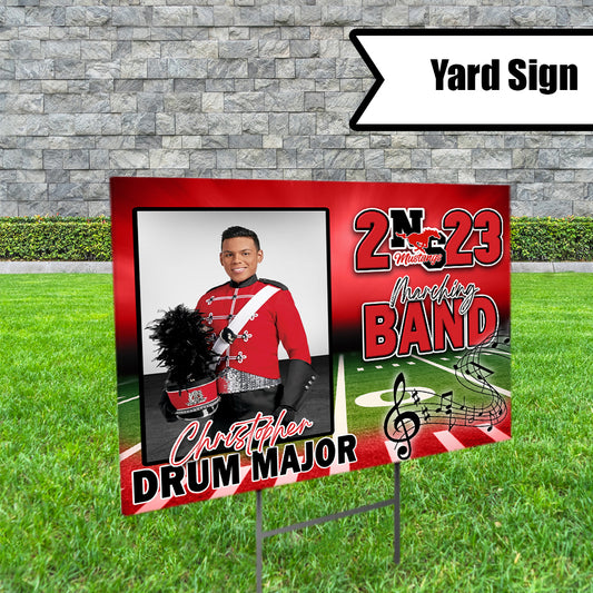 Marching Band Yard Sign