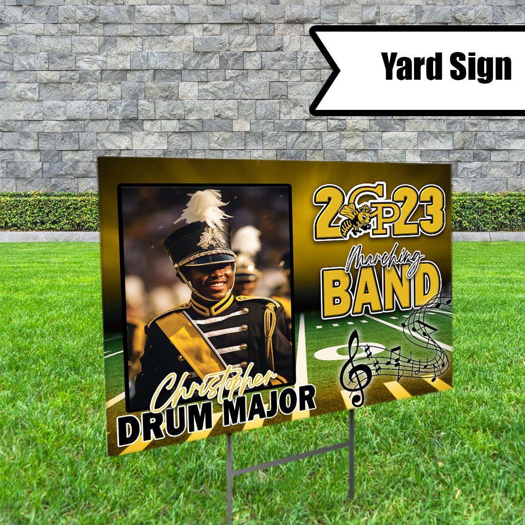 Marching Band Yard Sign