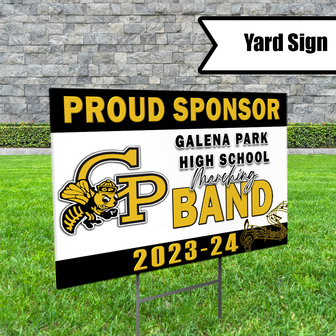 Marching Band Yard Sign