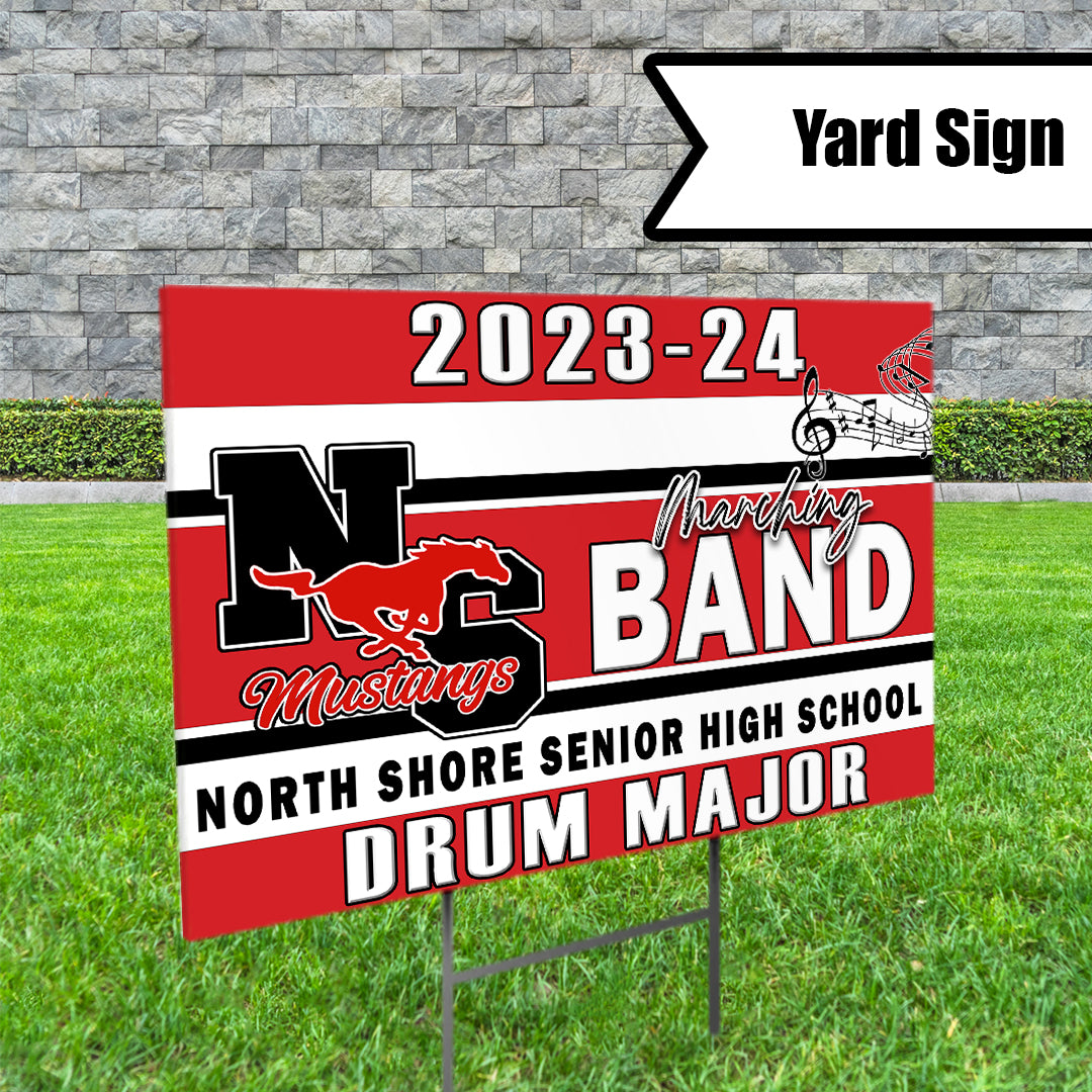 Marching Band Yard Sign