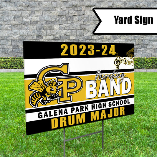 Marching Band Yard Sign