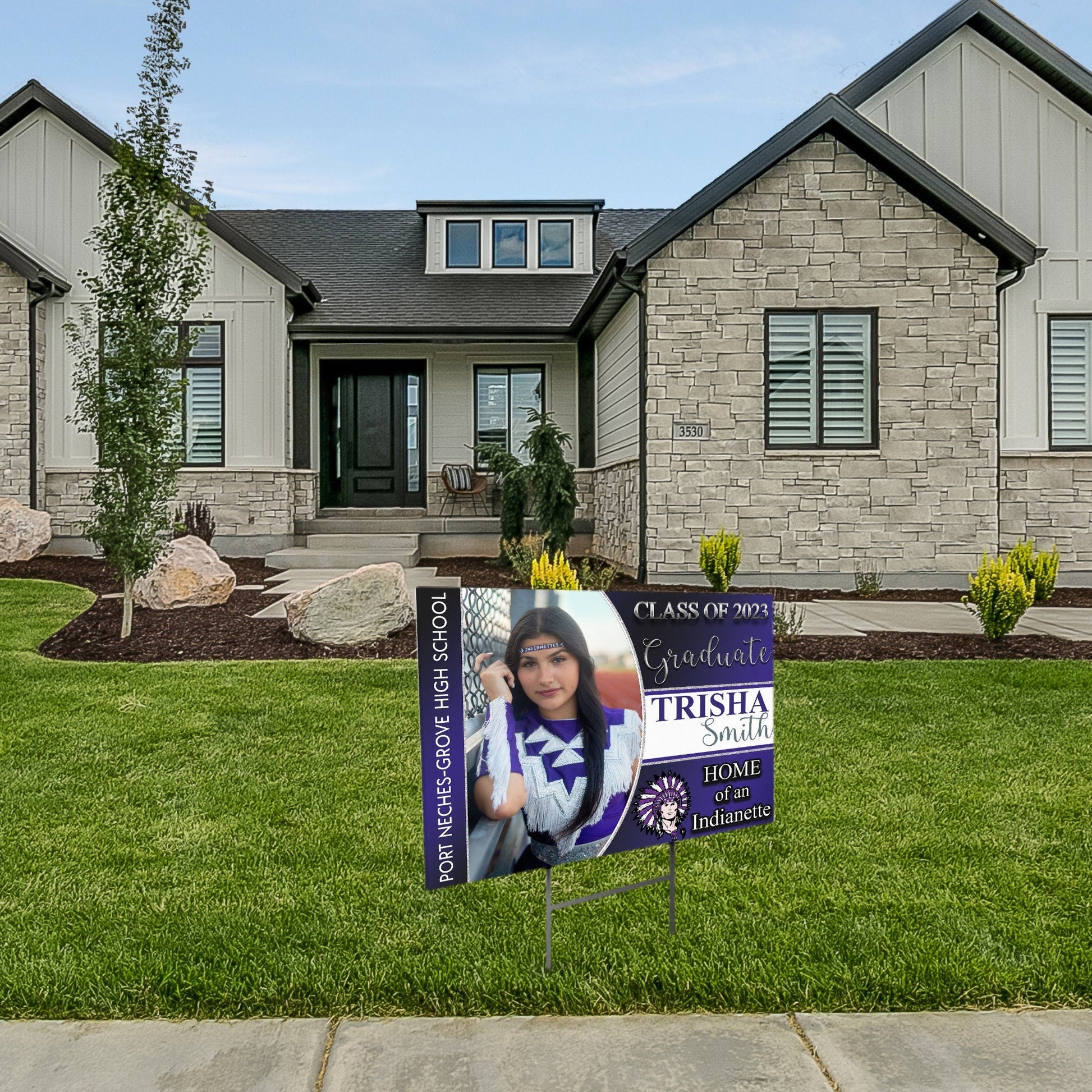 Graduation Yard Sign, Personalized College Bound Yard Sign, Custom Yard Sign, Class of 2023, - SthrngurlCreations