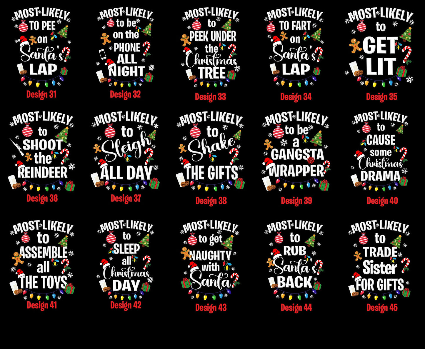 Most Likely Family Matching Shirt, Funny Christmas Tee, Family Shirt, Custom Christmas T-Shirt