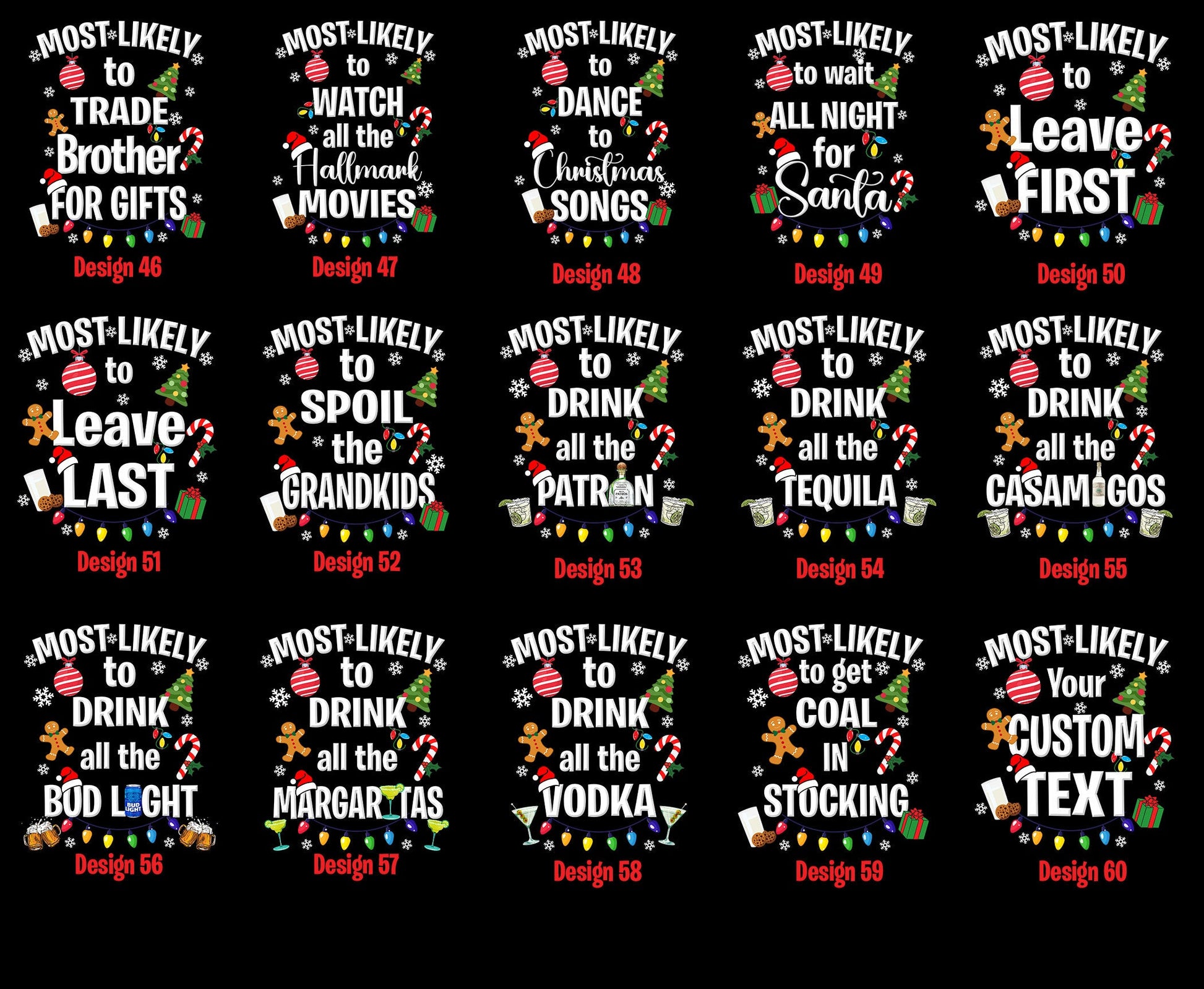 Most Likely Family Matching Shirt, Funny Christmas Tee, Family Shirt, Custom Christmas T-Shirt