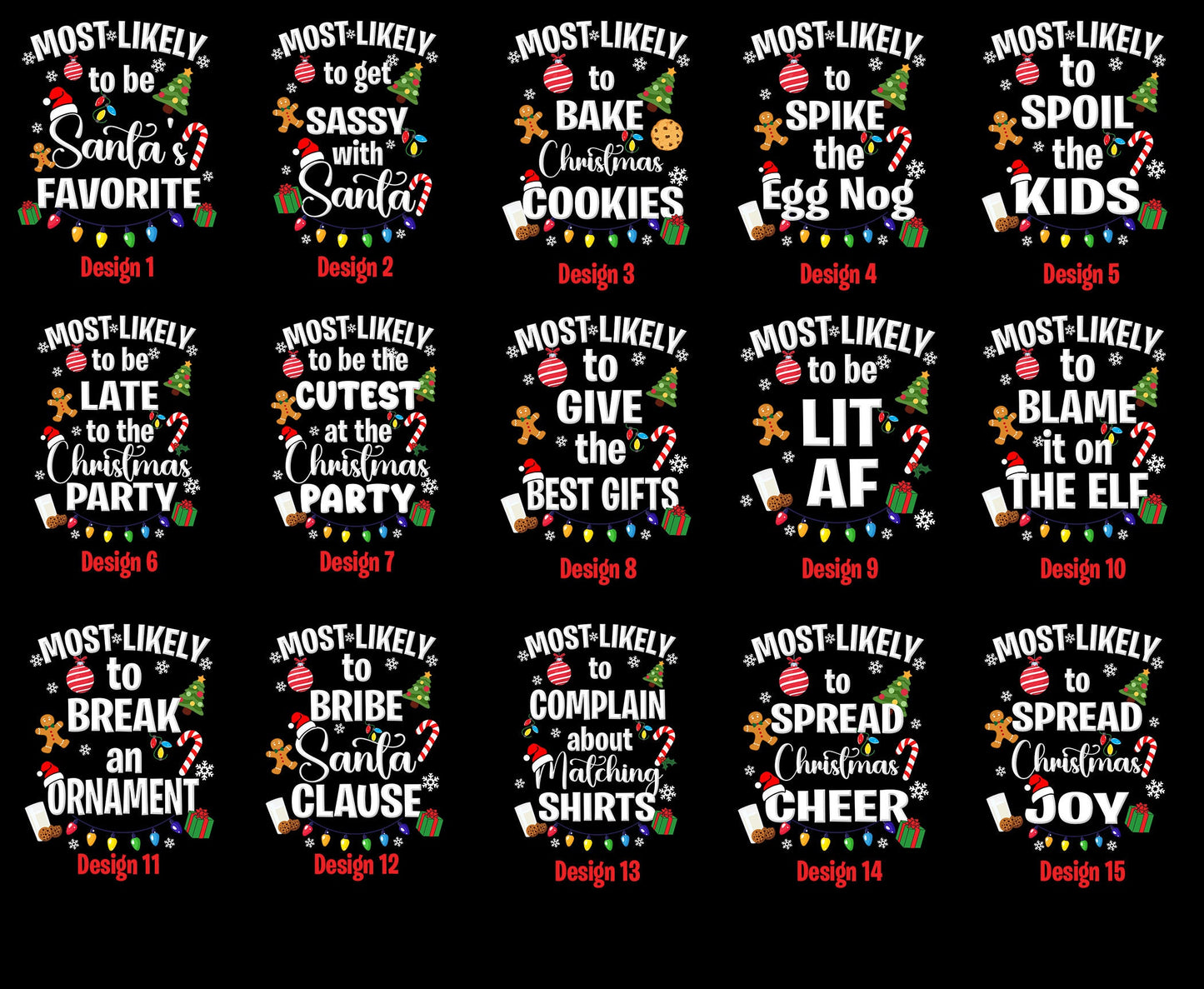 Most Likely Family Matching Shirt, Funny Christmas Tee, Family Shirt, Custom Christmas T-Shirt