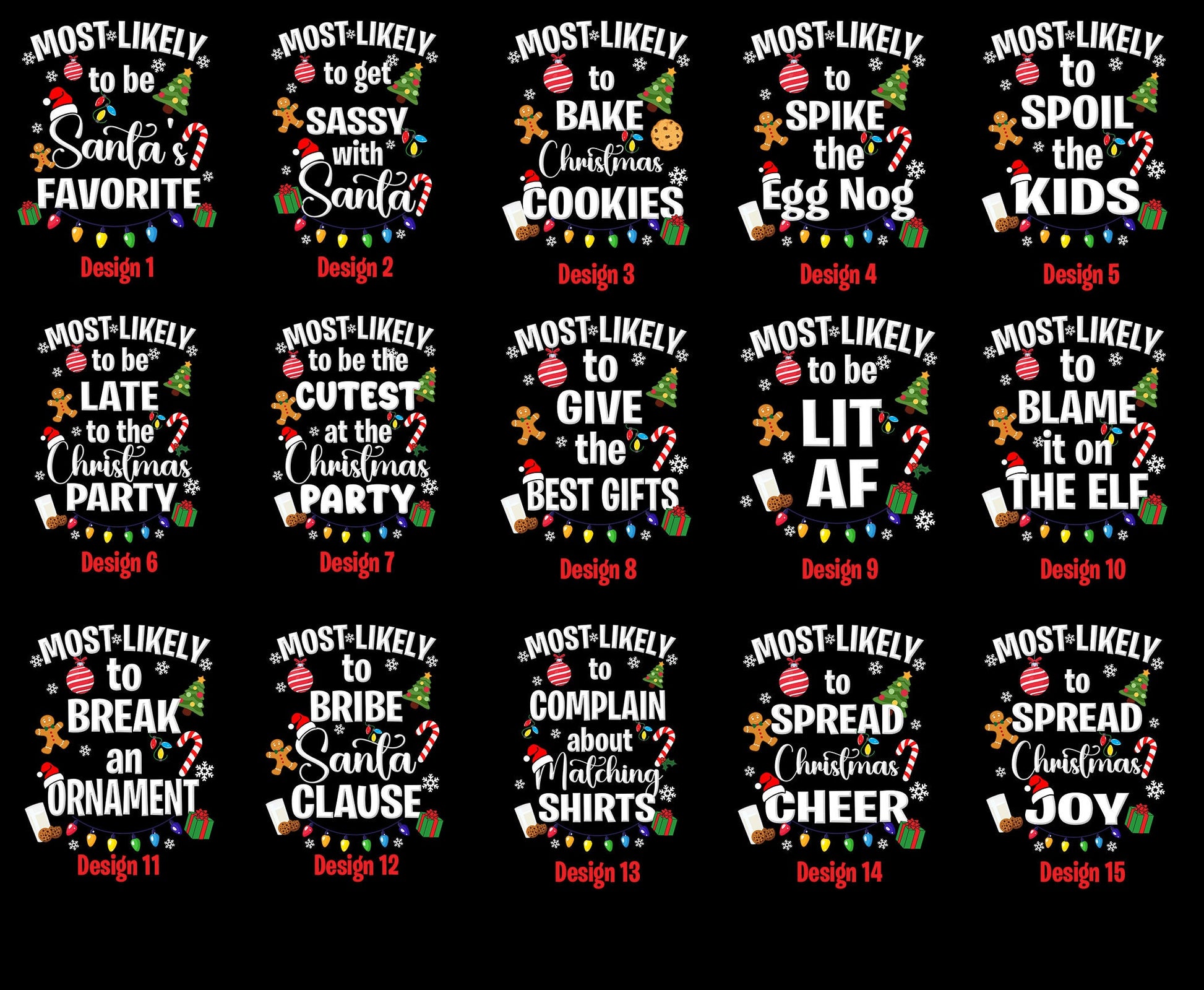 Most Likely Family Matching Shirt, Funny Christmas Tee, Family Shirt, Custom Christmas T-Shirt