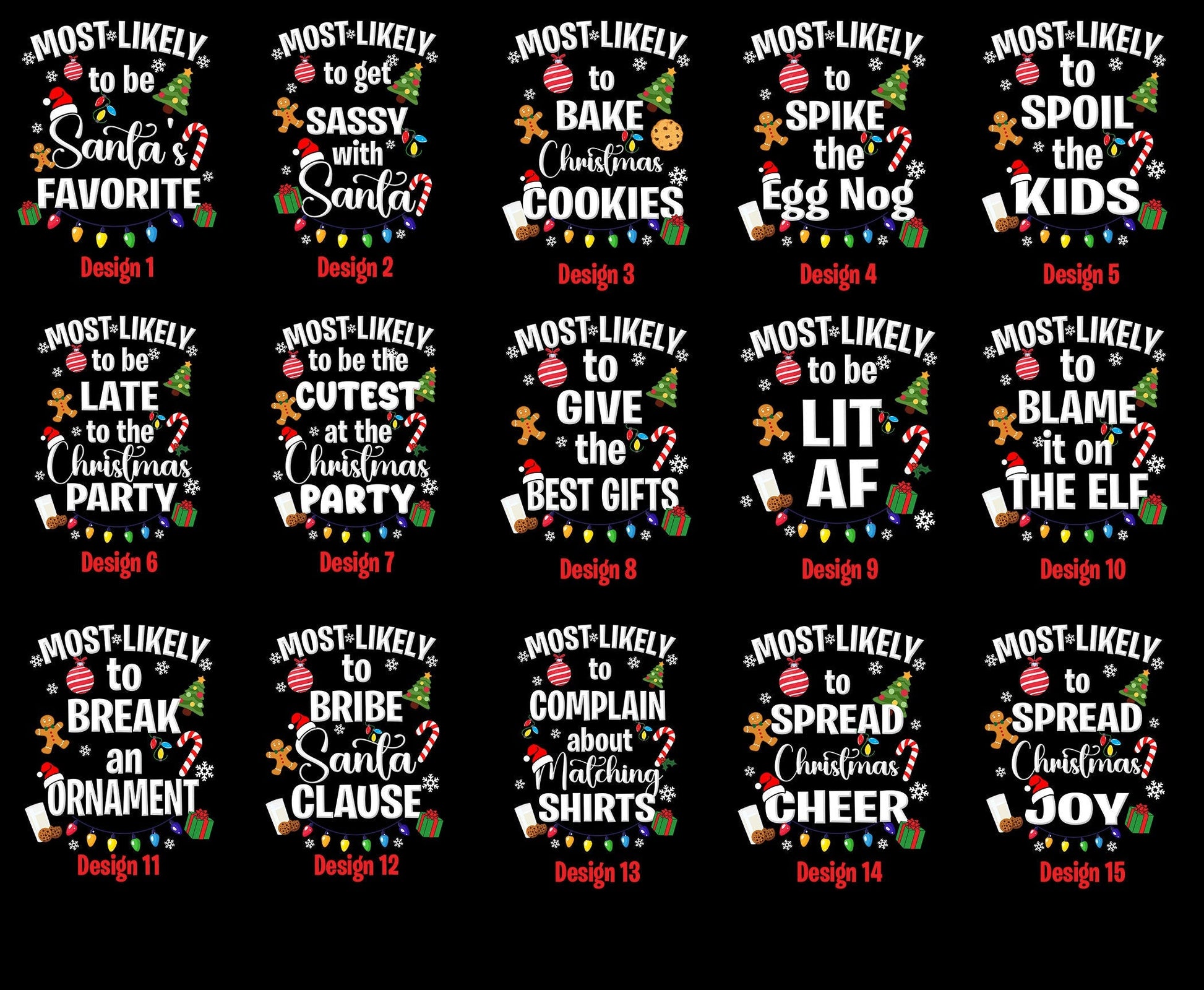 Most Likely Family Matching Shirt, Funny Christmas Tee, Family Shirt, Custom Christmas T-Shirt