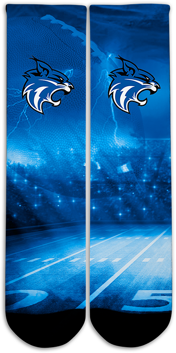 Cunningham MS Football Socks - SthrngurlCreations