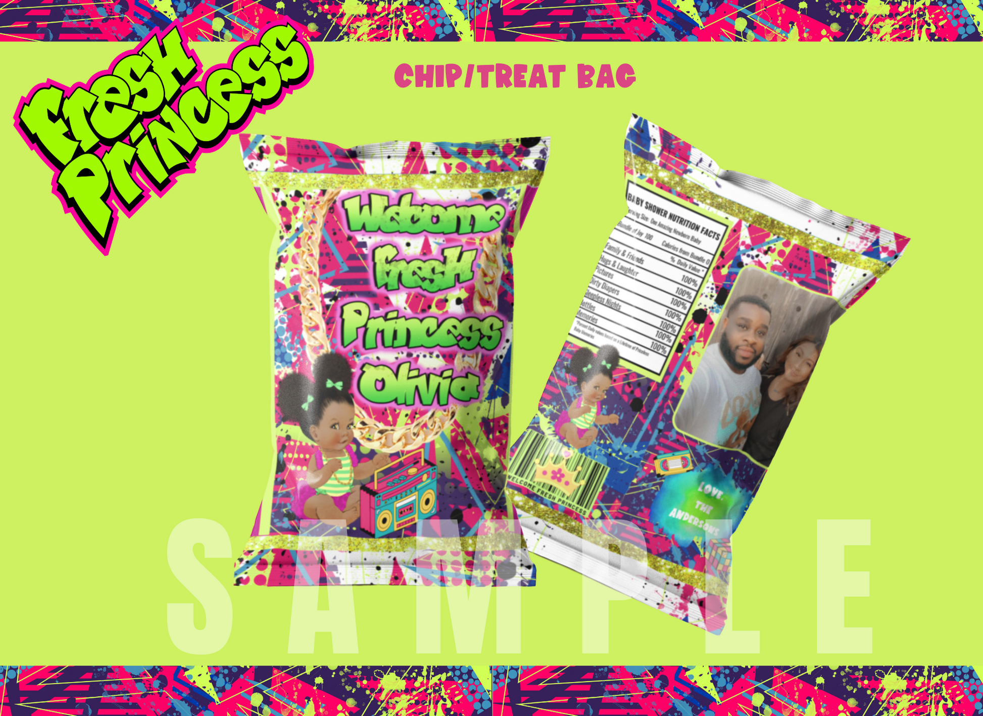 Fresh Princess Baby Shower Bundle, 90s Baby Shower Bundle, Fresh Prince Printabl - SthrngurlCreations