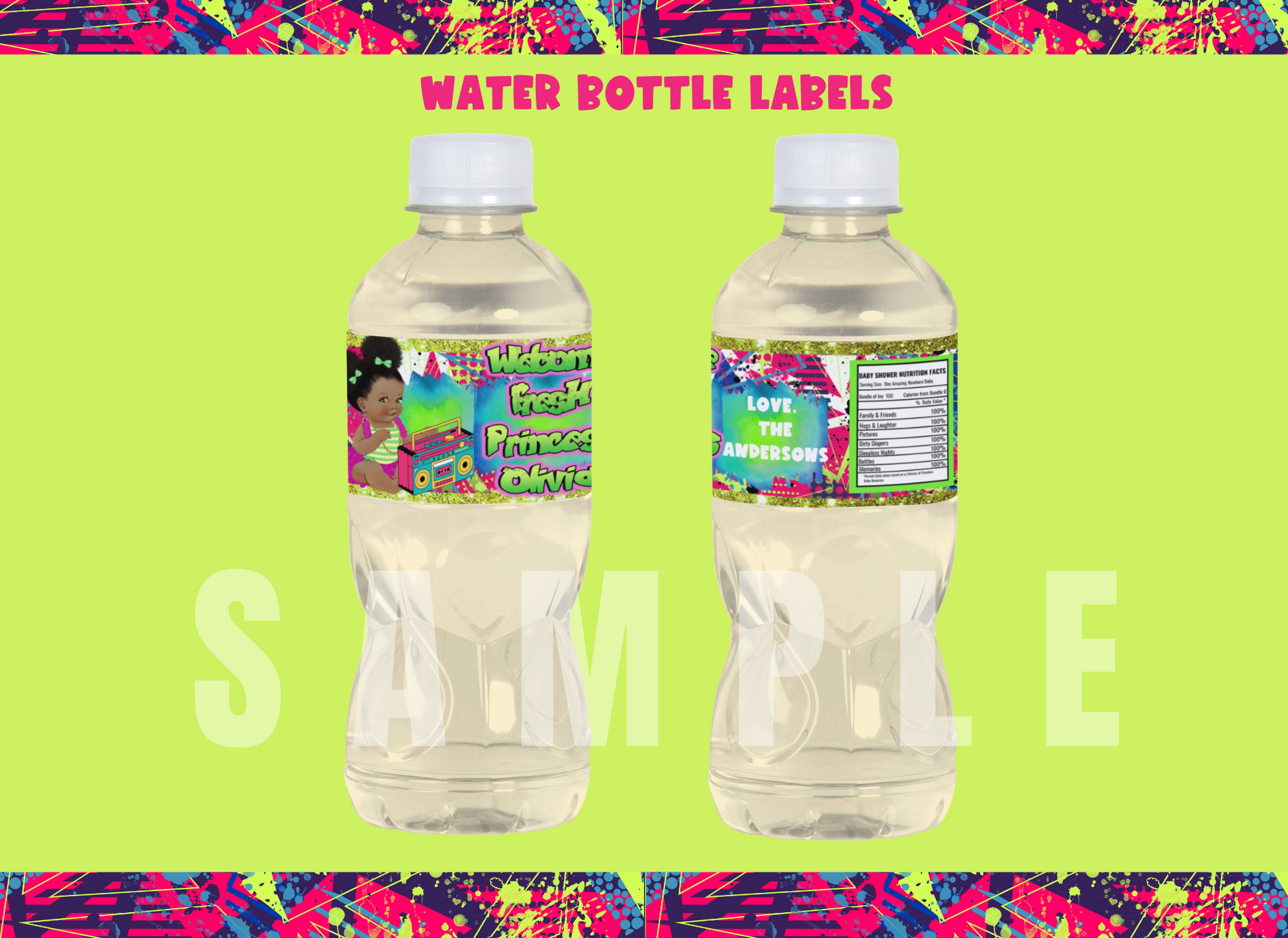 Fresh Princess Baby Shower Bundle, 90s Baby Shower Bundle, Fresh Prince Printabl - SthrngurlCreations