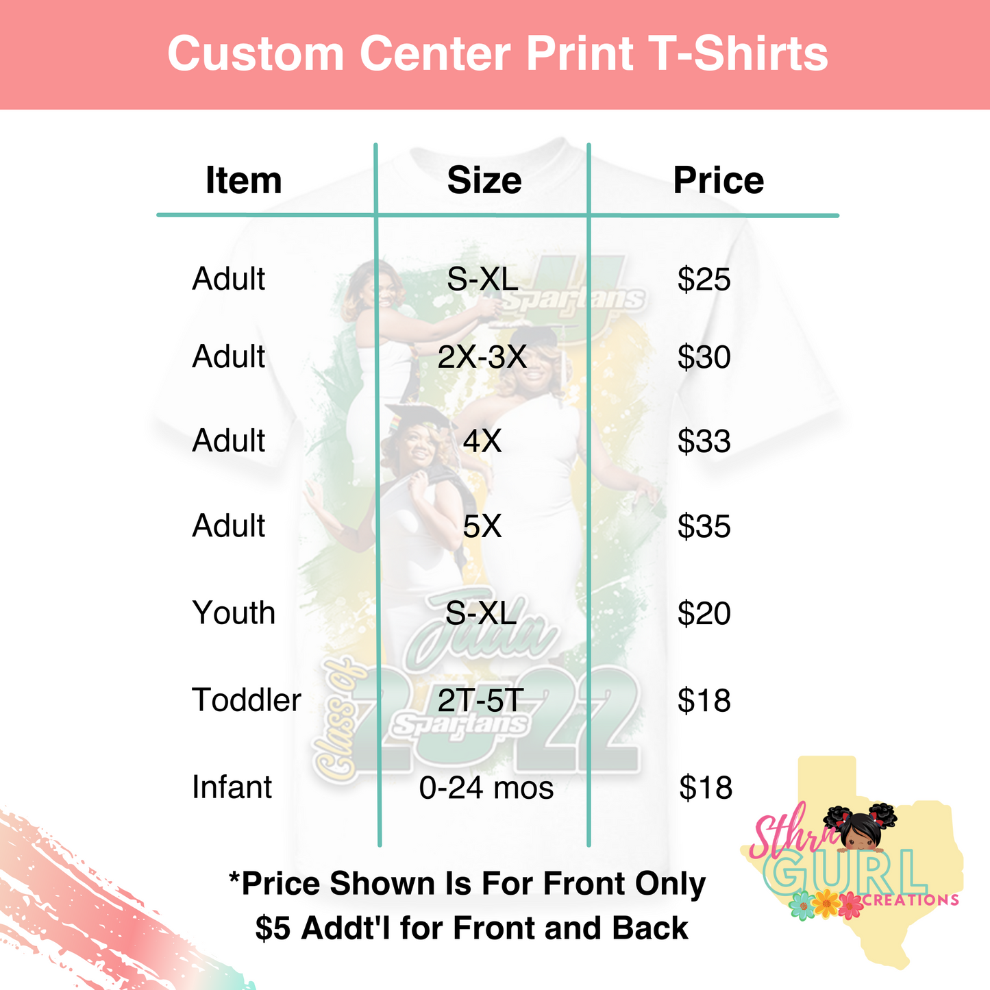 Custom Family Memorial T-Shirt