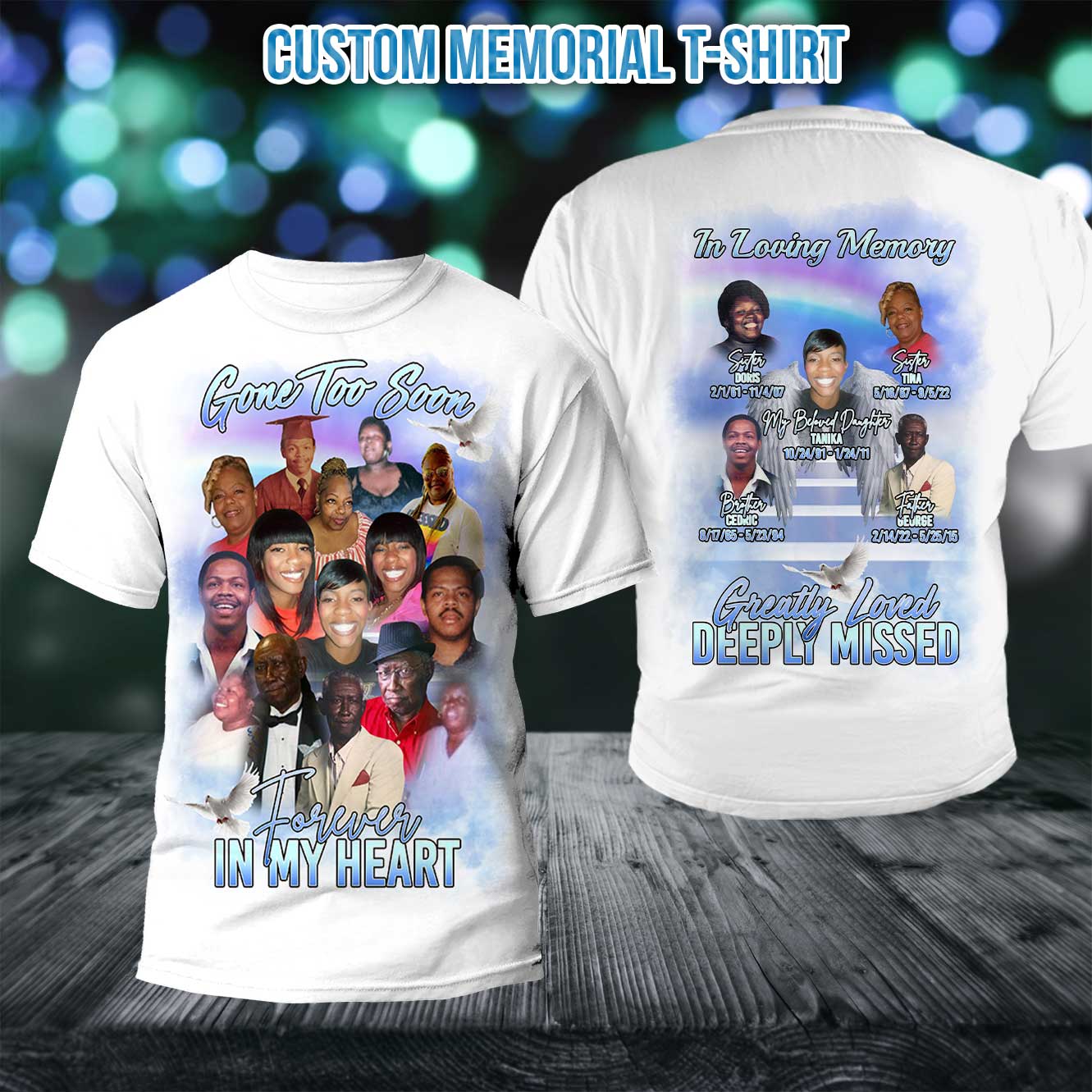 Custom Family Memorial T-Shirt