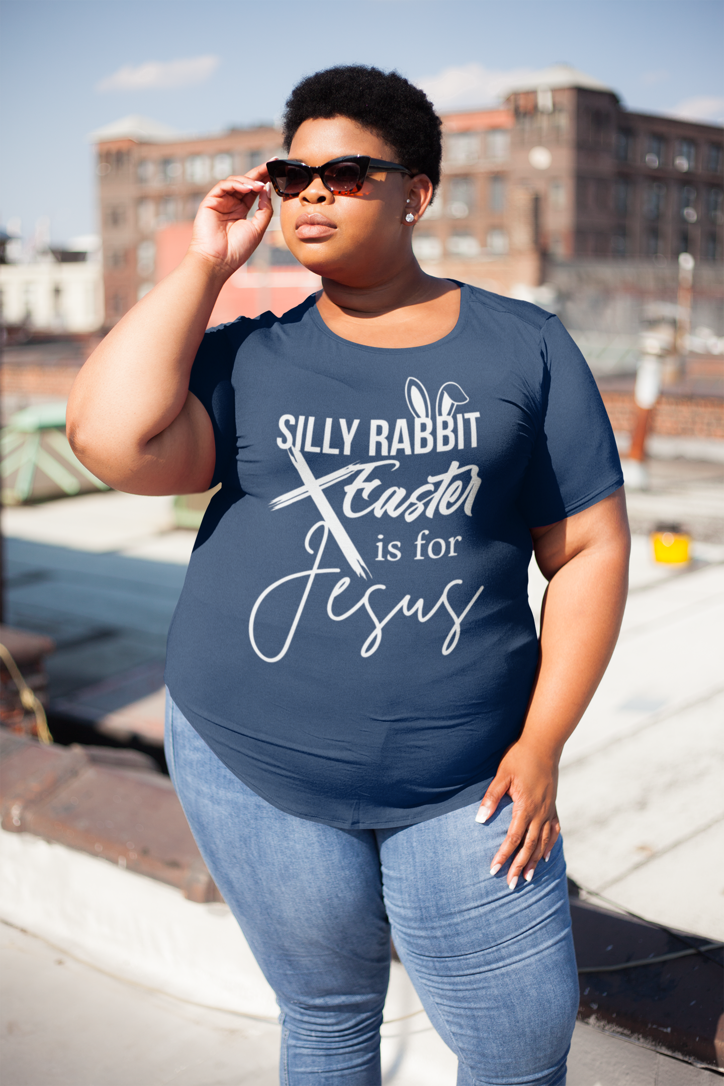 Silly Rabbit Easter Is For Jesus T-Shirt