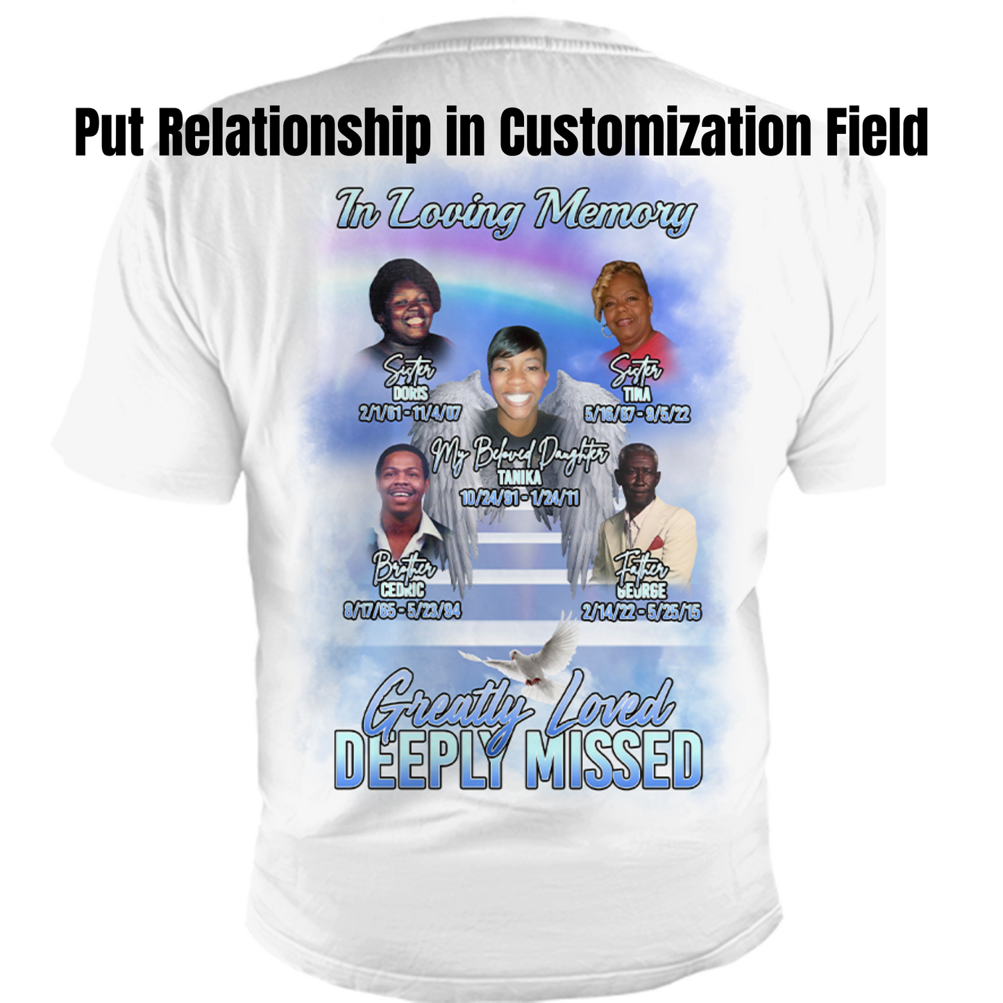 Custom Family Memorial T-Shirt