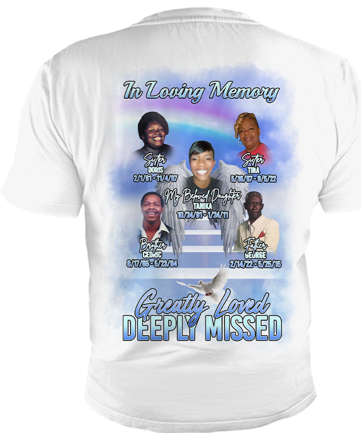 Custom Family Memorial T-Shirt
