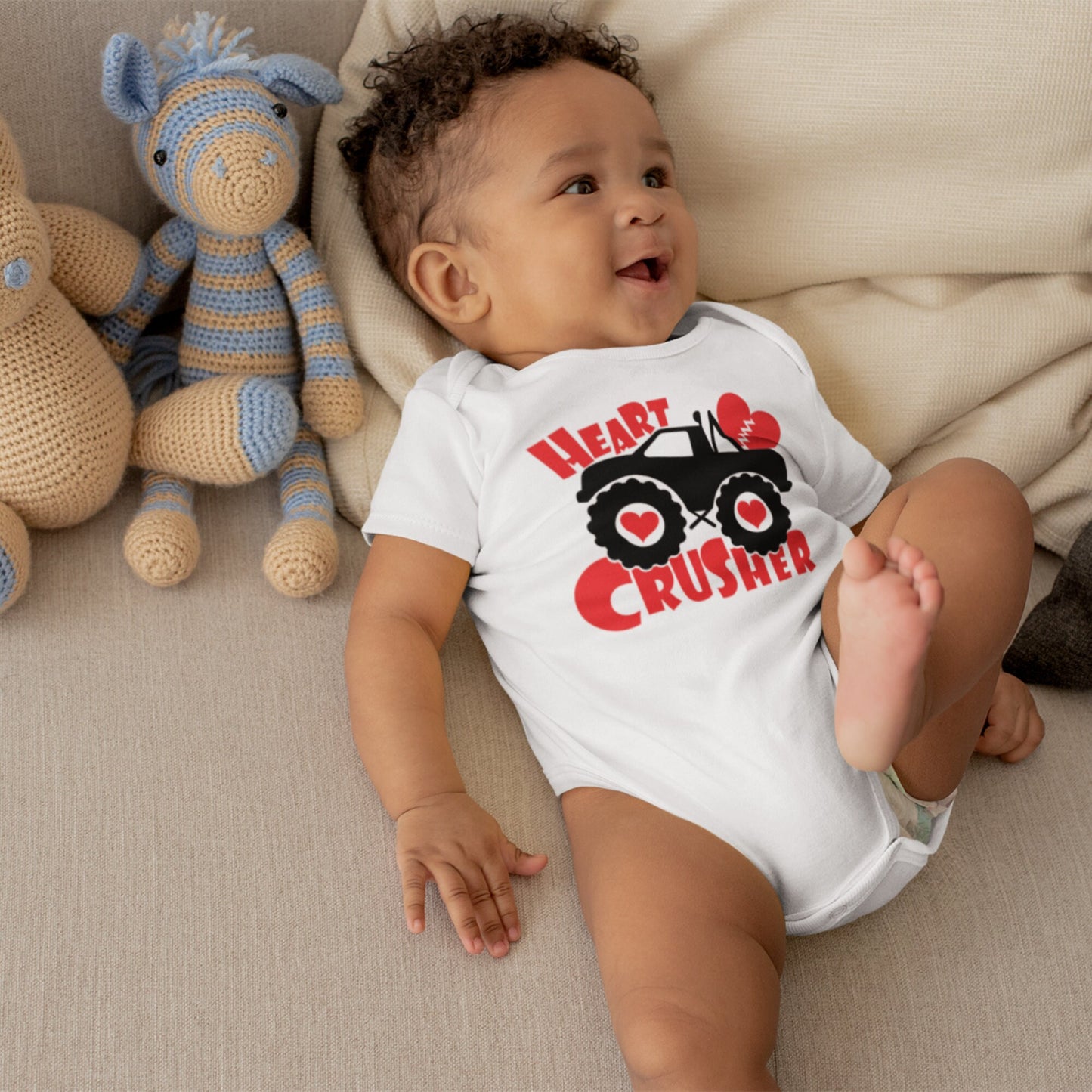 Boy's Monster Truck Valentine's Day T-Shirt, Sizes  6 months to Youth XL, Monster Truck Hoodie, Valentine's Day Hoodie, Kids Hoodie - SthrngurlCreations