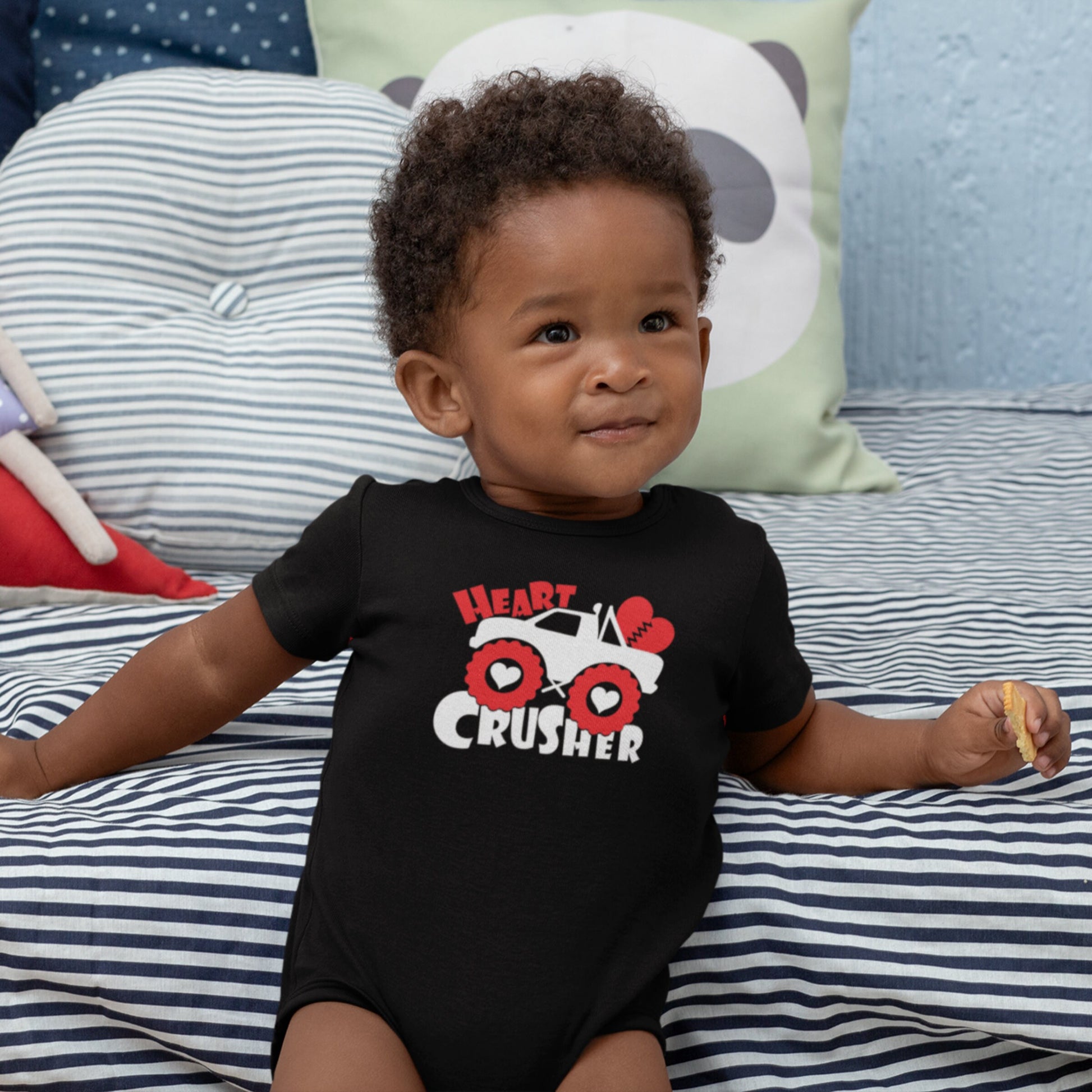 Boy's Monster Truck Valentine's Day T-Shirt, Sizes  6 months to Youth XL, Monster Truck Hoodie, Valentine's Day Hoodie, Kids Hoodie - SthrngurlCreations