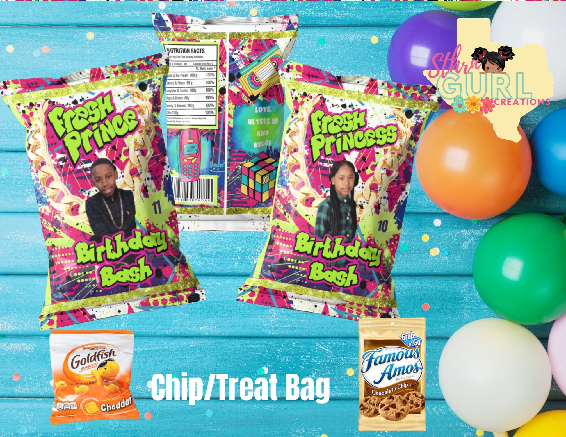 Fresh Prince  Fresh Princess Birthday Bundle, 90s Birthday Bundle, Fresh Prince Printables, Fresh Prince Fresh Princess Theme, 90s Theme - SthrngurlCreations