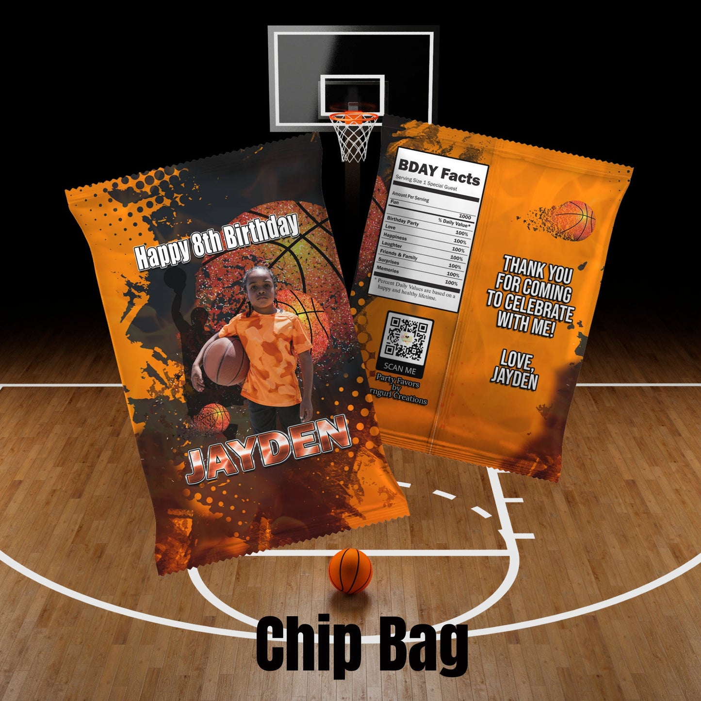 Basketball Party Favor Bundle, Basketball Party, Basketball Party Favors Printable Labels, Digital Download or Print and Ship - SthrngurlCreations