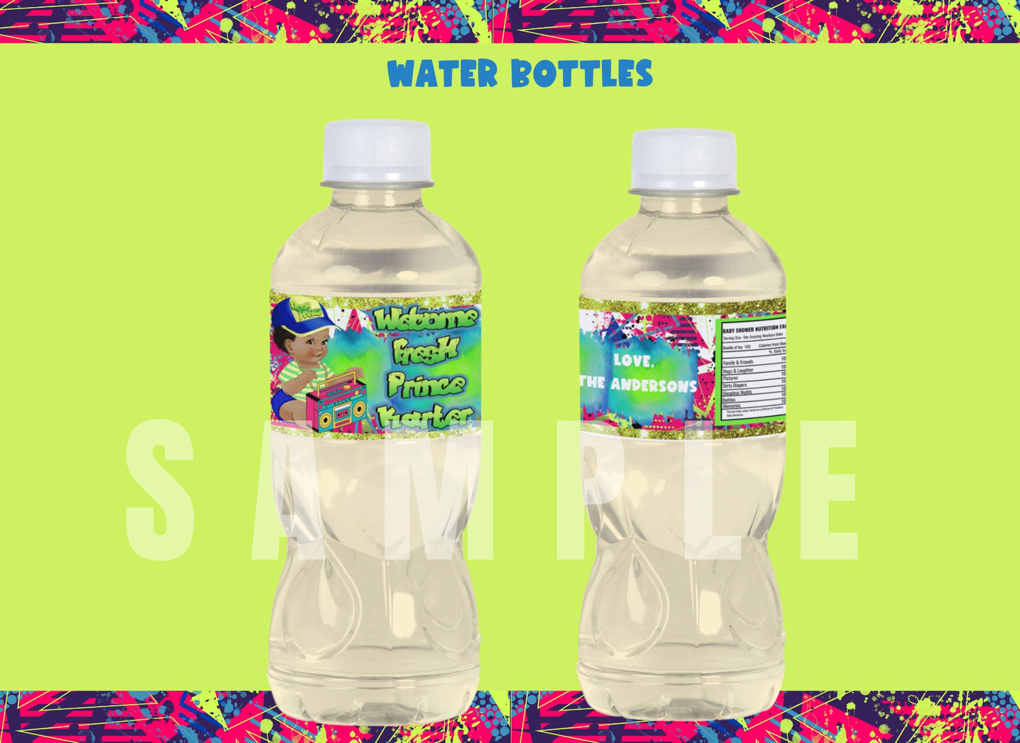 Fresh Prince Baby Shower Bundle, 90s Baby Shower Bundle, Fresh Prince Printable, Fresh Prince Theme, 90s Theme (DIY Printables) - SthrngurlCreations