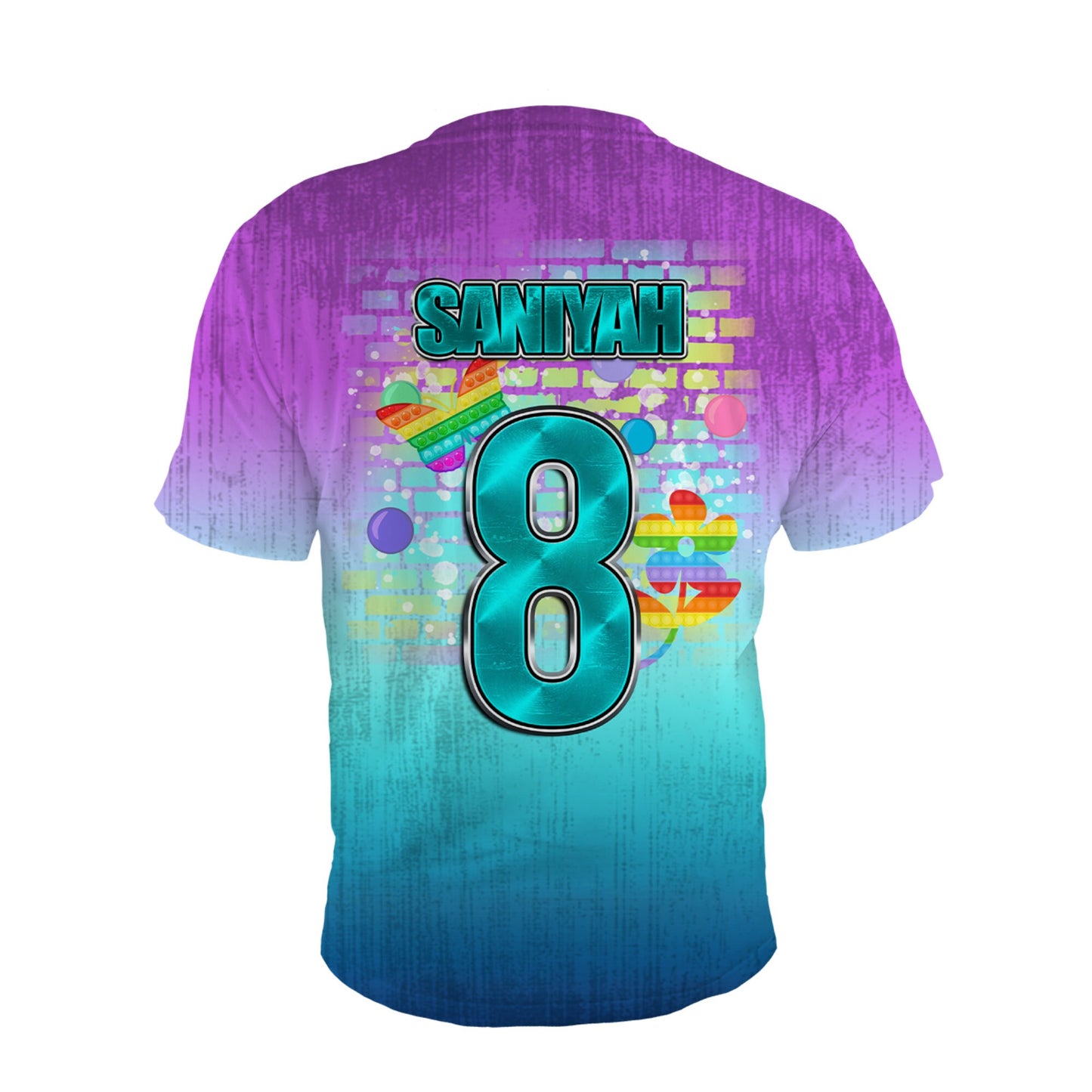 Pop It Birthday T-Shirt, Custom Pop It Birthday T-Shirt, Fidget Theme Birthday T-Shirt, All-Over Pop It Birthday T-Shirt - SthrngurlCreations