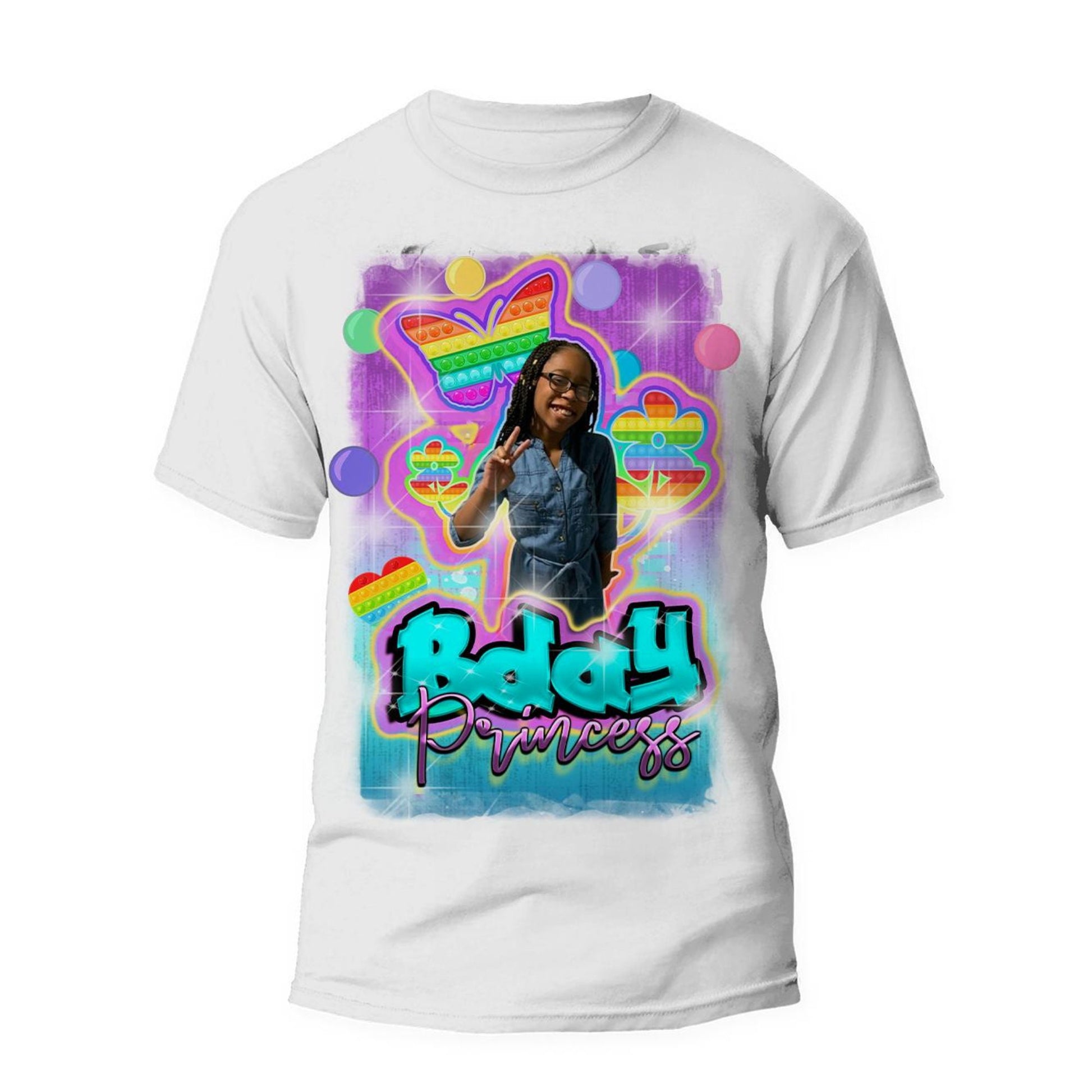 Pop It Birthday T-Shirt, Custom Pop It Birthday T-Shirt, Fidget Theme Birthday T-Shirt, All-Over Pop It Birthday T-Shirt - SthrngurlCreations