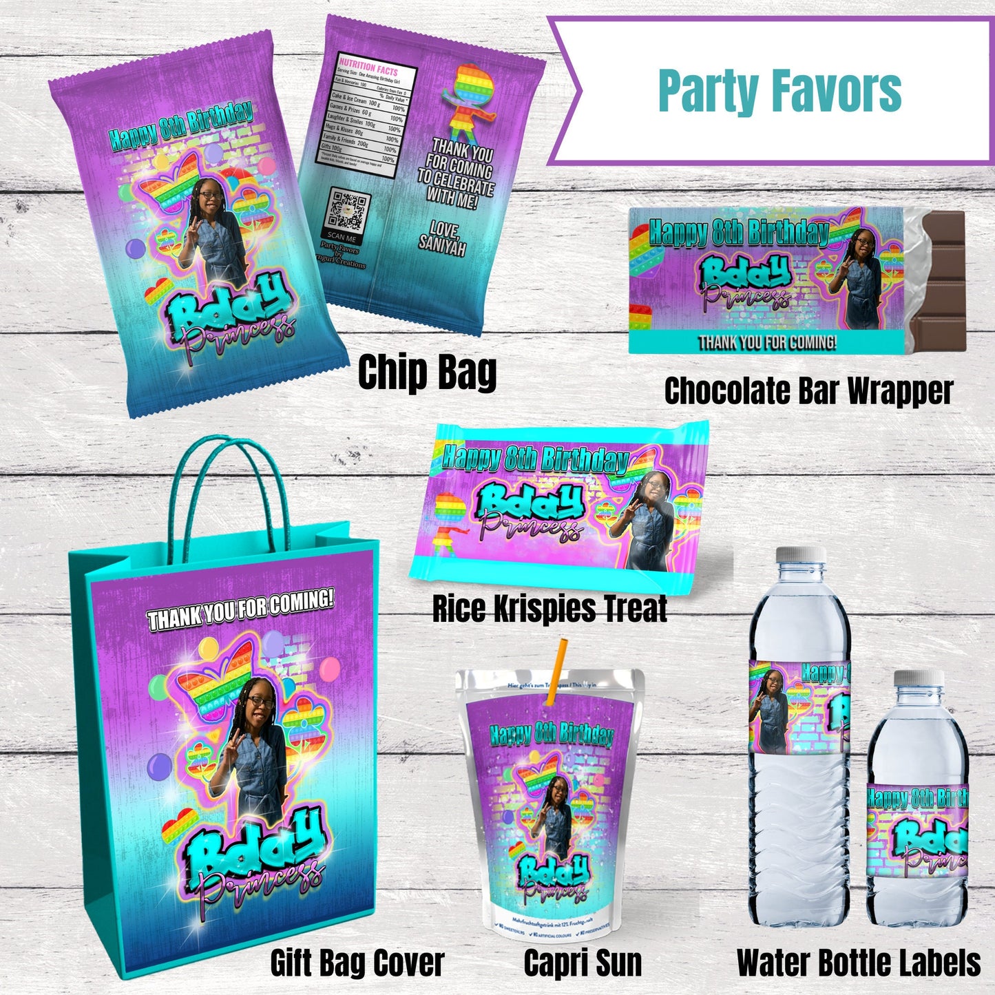 Pop It Party Banner, Pop It Party, Fidget Toy Party, Digital or Ship - SthrngurlCreations