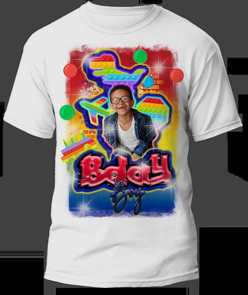 Pop It Birthday T-Shirt, Custom Pop It Birthday T-Shirt, Fidget Theme Birthday T-Shirt, All-Over Pop It Birthday T-Shirt - SthrngurlCreations