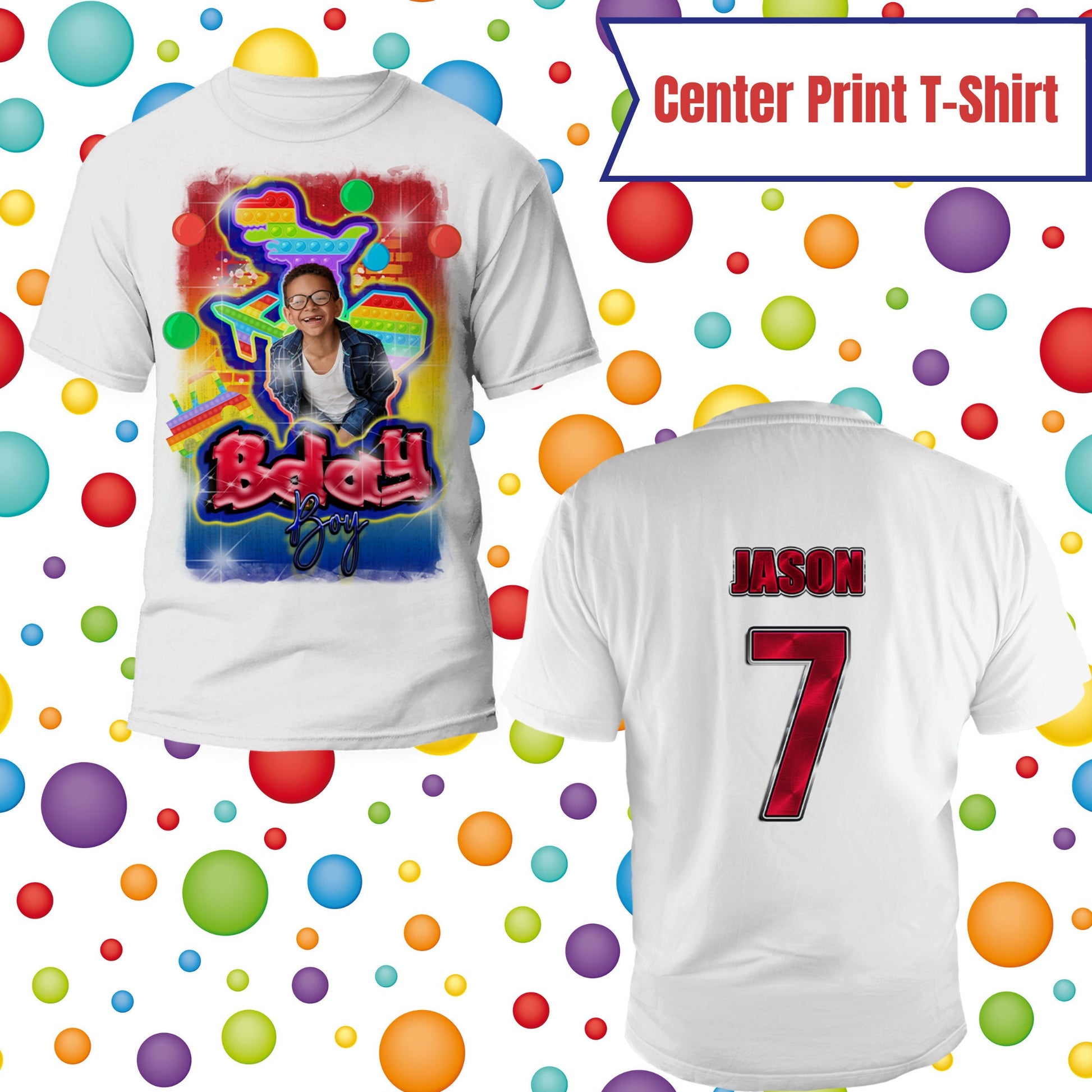 Pop It Birthday T-Shirt, Custom Pop It Birthday T-Shirt, Fidget Theme Birthday T-Shirt, All-Over Pop It Birthday T-Shirt - SthrngurlCreations