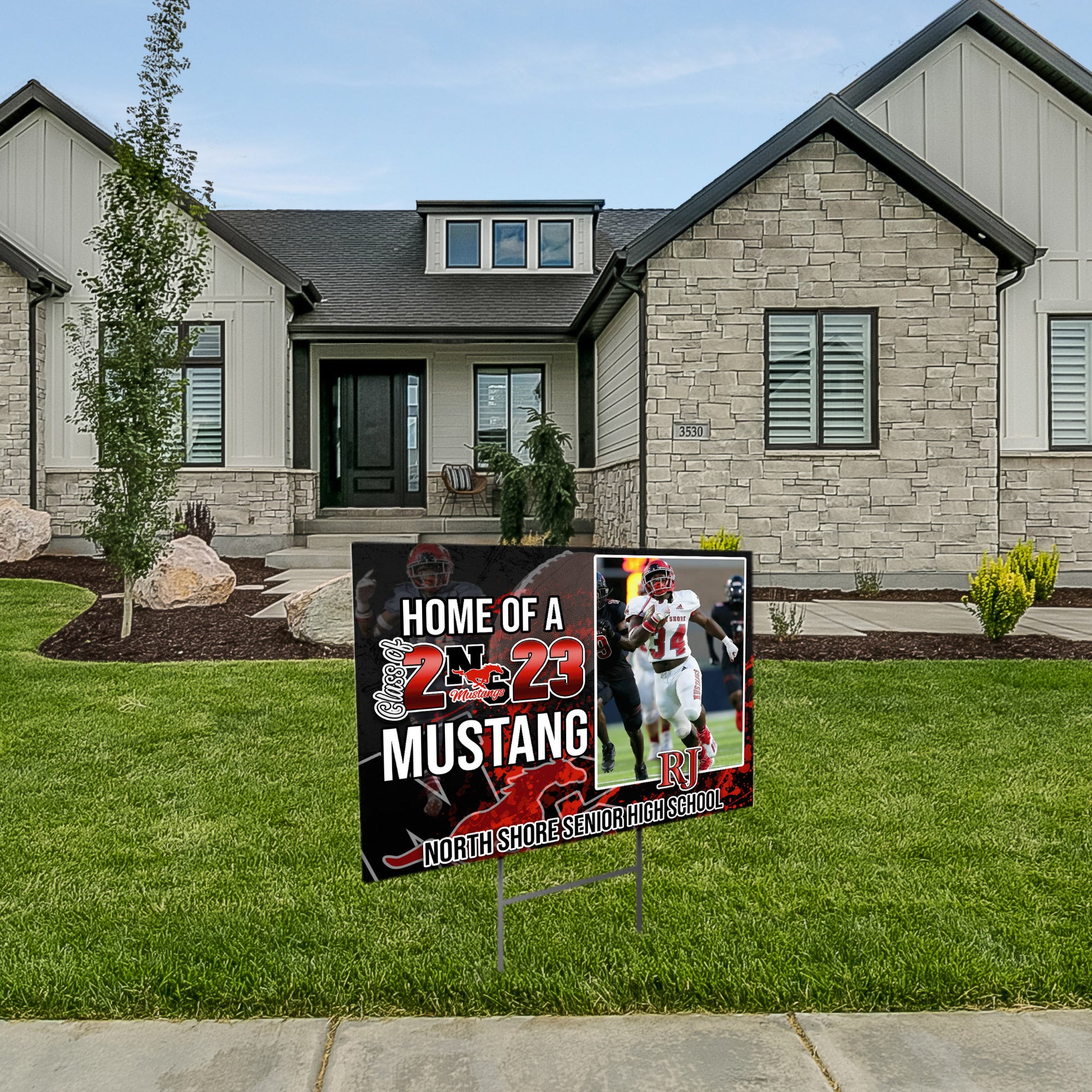 Graduation Yard Sign, Personalized Senior Athlete Yard Sign, Custom Yard Sign, Class of 2023 - SthrngurlCreations