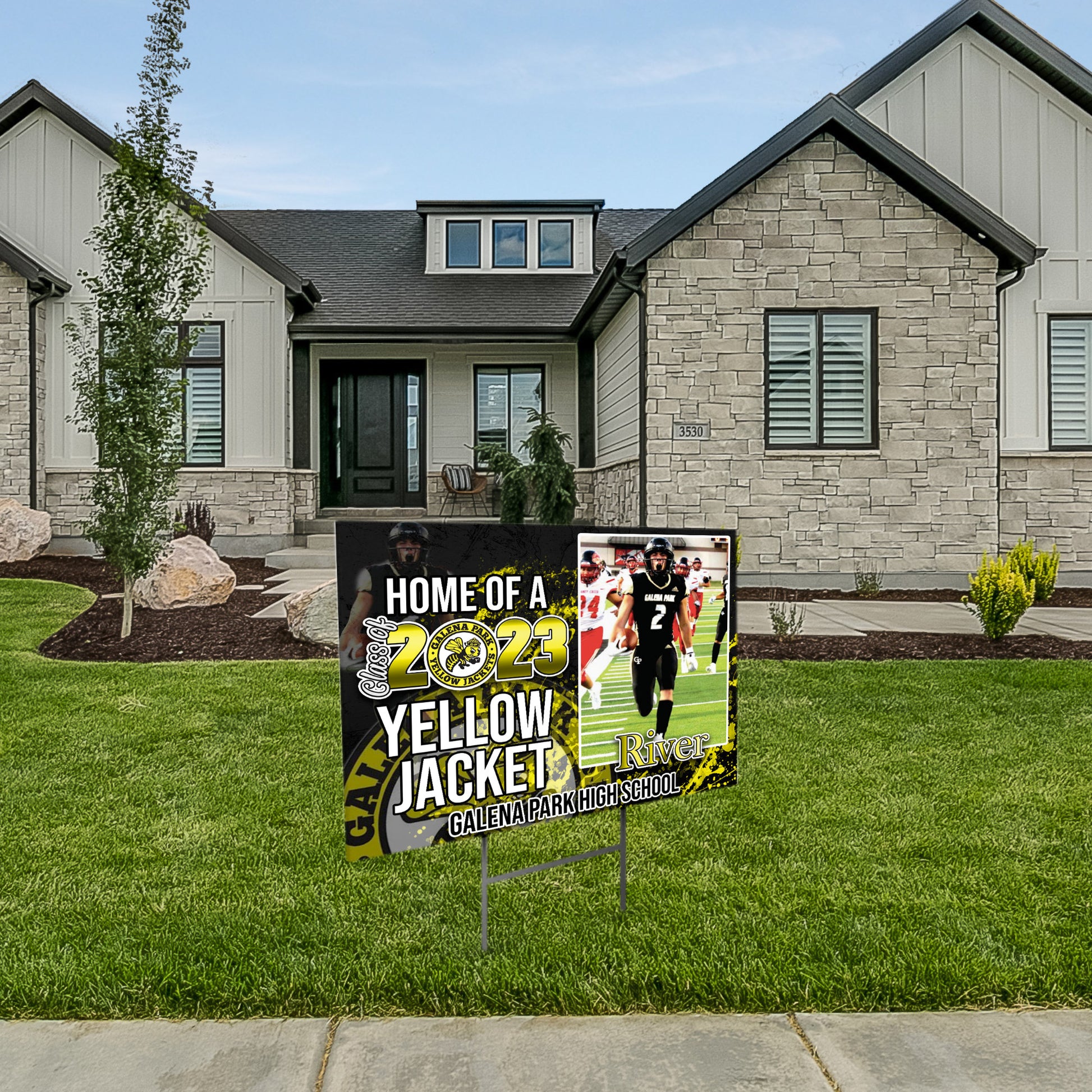 Graduation Yard Sign, Personalized Senior Athlete Yard Sign, Custom Yard Sign, Class of 2023 - SthrngurlCreations