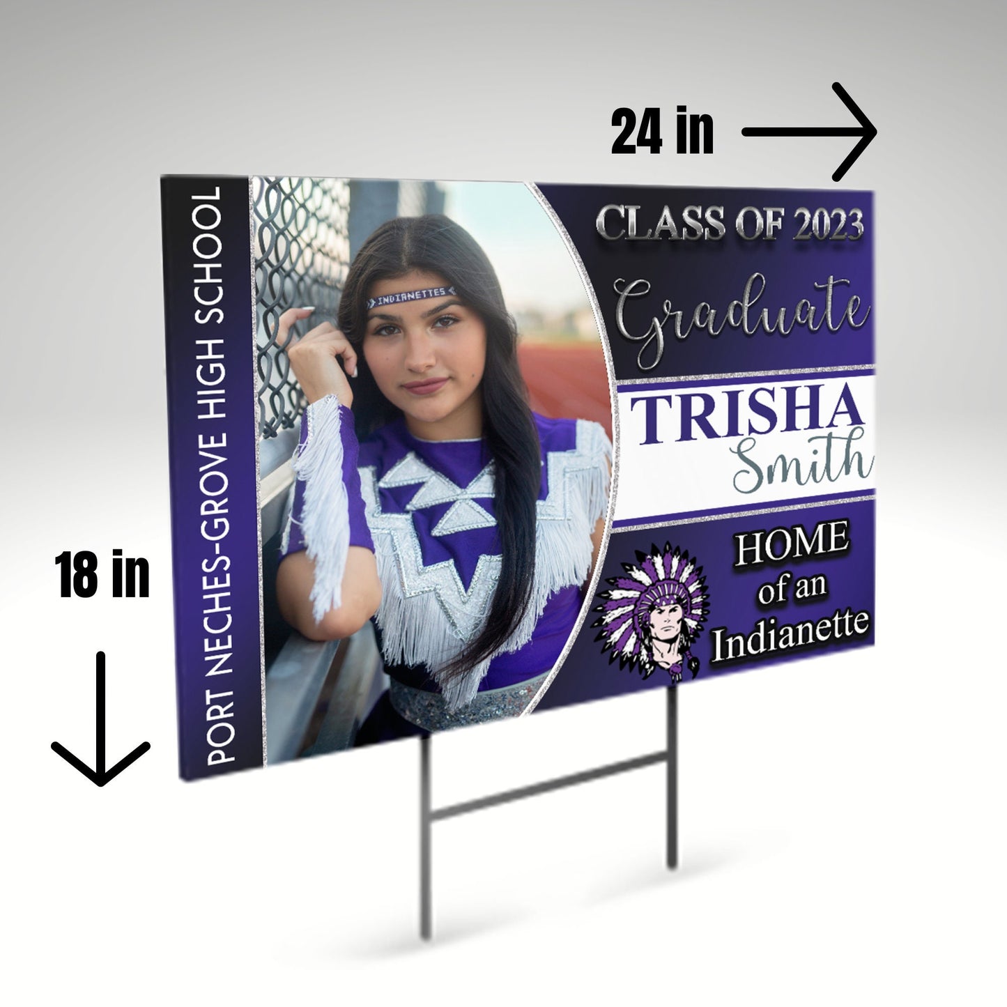 Graduation Yard Sign, Personalized College Bound Yard Sign, Custom Yard Sign, Class of 2023, - SthrngurlCreations