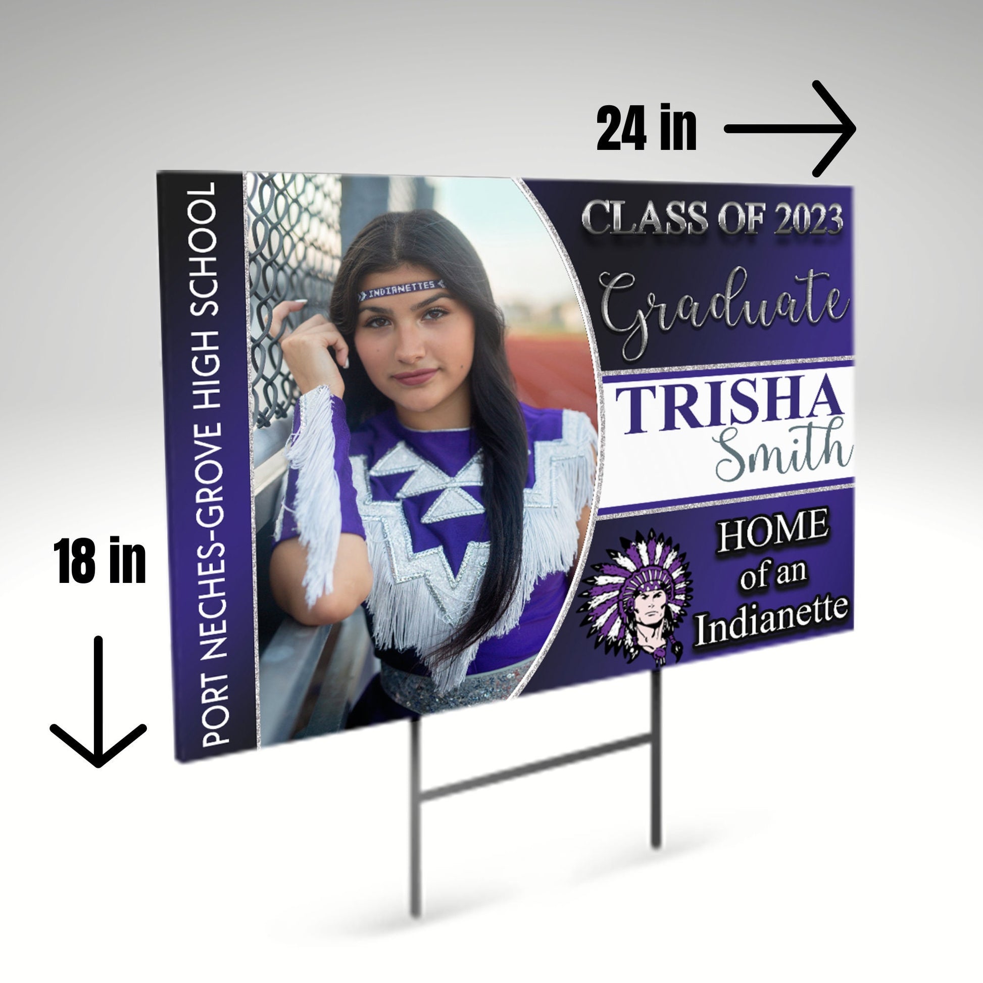 Graduation Yard Sign, Personalized College Bound Yard Sign, Custom Yard Sign, Class of 2023, - SthrngurlCreations