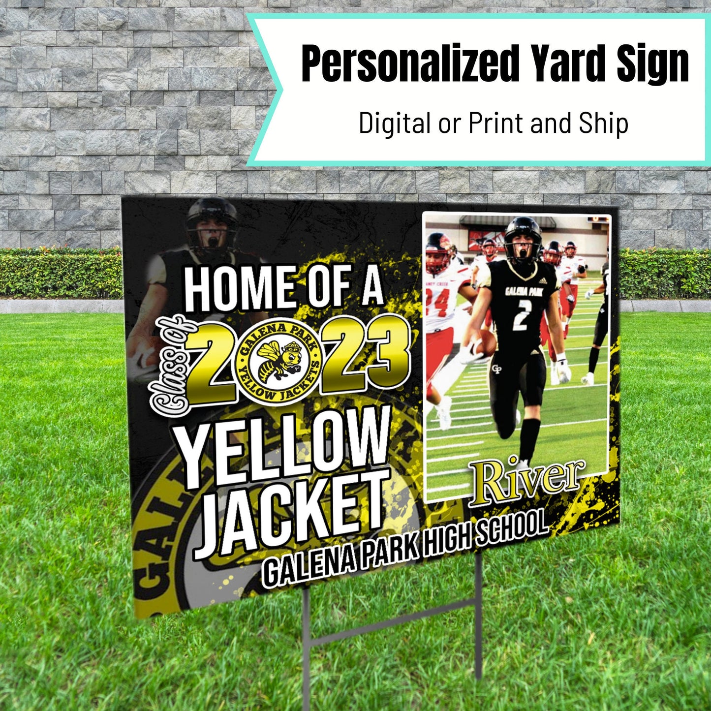 Custom Yard Sign, Personalized School Yard Sign - SthrngurlCreations