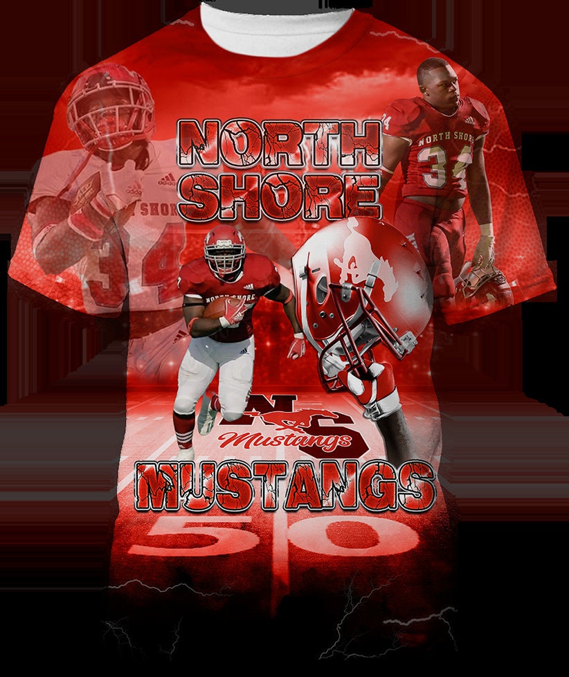 Custom 3D Football Shirt, All Over Shirt,Custom Football T-Shirt, All Over Football Shirt - SthrngurlCreations