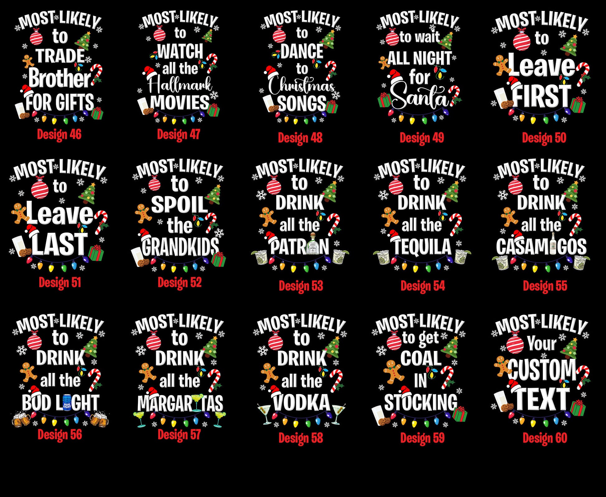 Most Likely Family Matching Shirt, Funny Christmas Tee, Family Shirt, Custom Christmas T-Shirt