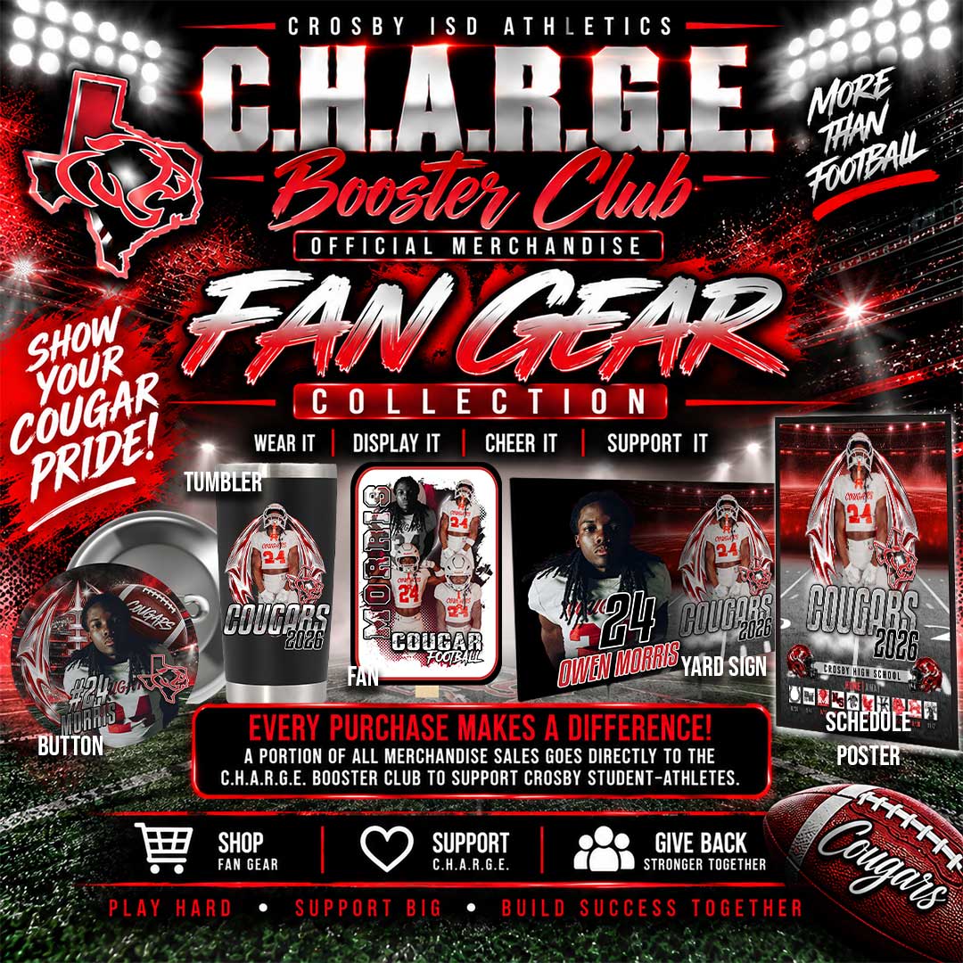 C.H.A.R.G.E. Booster Club Fan Gear Collection
