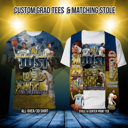 Basketball Stole and Matching Just Did It T-Shirt