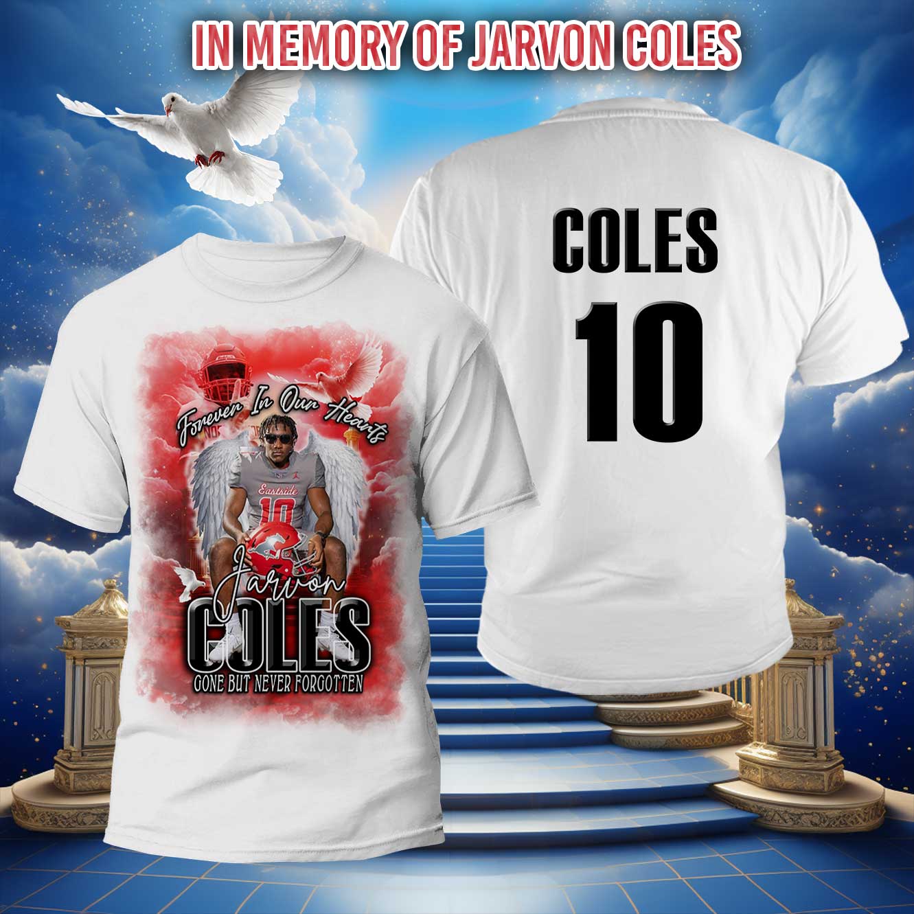 Custom Memorial T-Shirt-Jarvon Coles