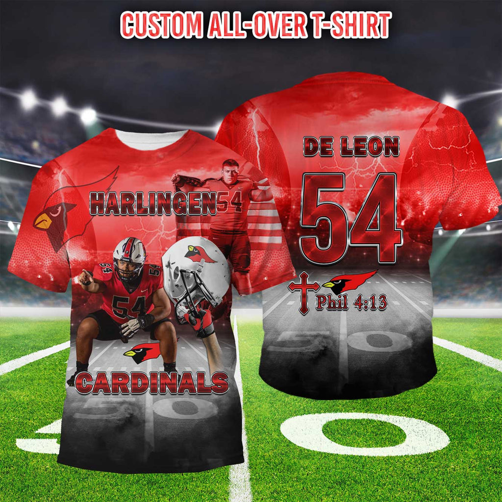 Arizona Cardinals NFL Personalized Home Jersey Hoodie T Shirt