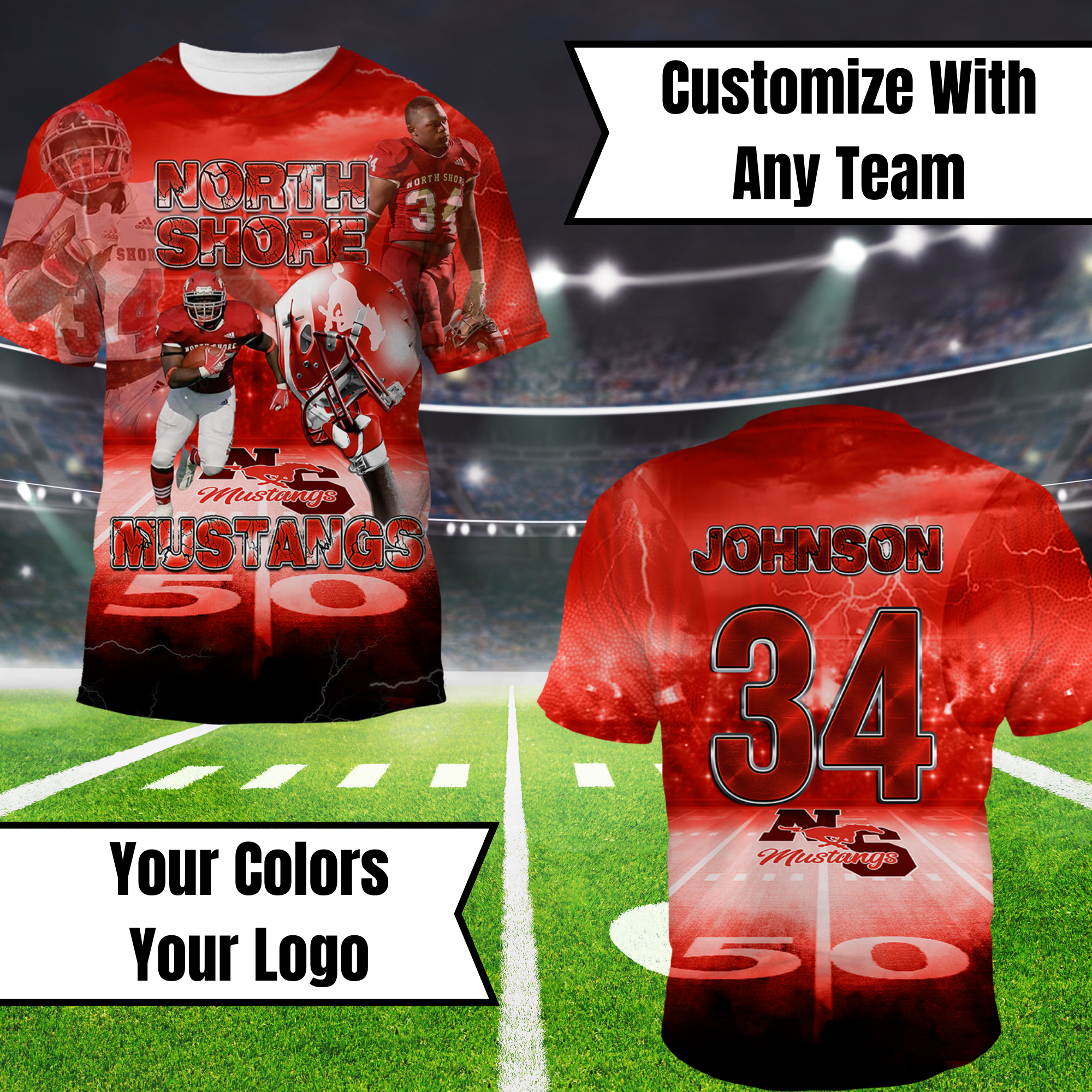 Custom Football Team T-Shirts