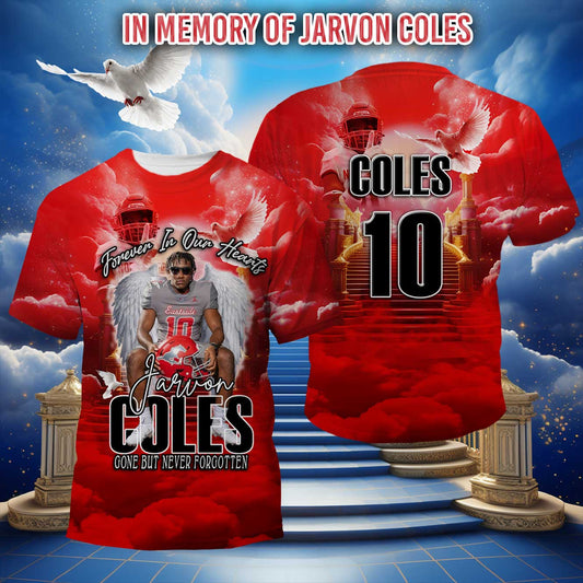 Custom Memorial All-Over T-Shirt in Memory of Jarvon Coles