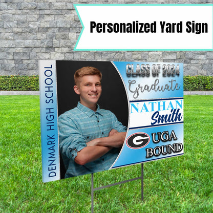 Graduation Yard Sign, Personalized College Bound Yard Sign, Custom Yard Sign, Class of 2023,