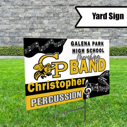 Marching Band Yard Sign