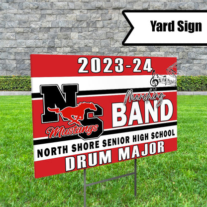 Marching Band Yard Sign