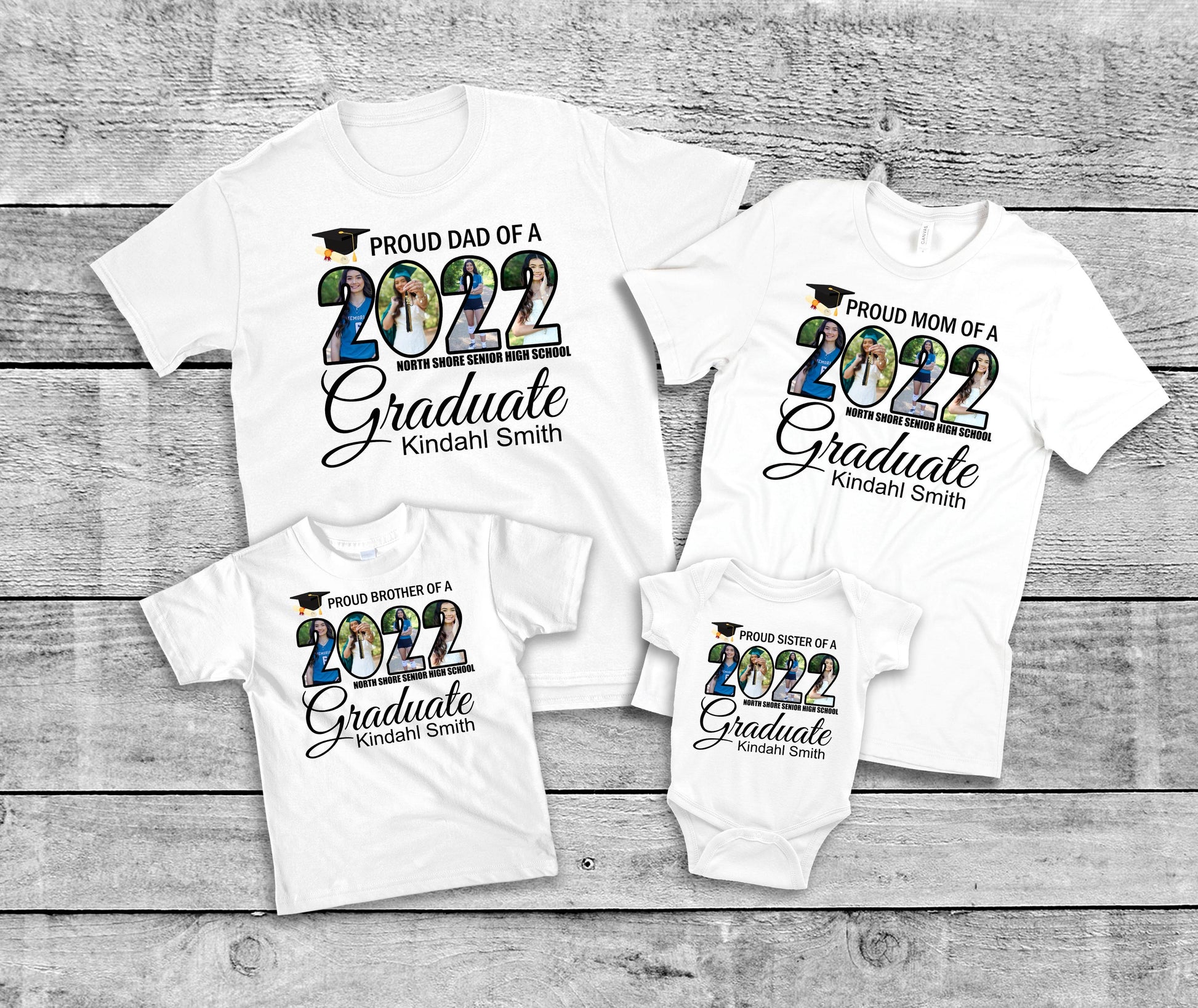 Matching Family of A Class of 2022 Graduate T-Shirt - SthrngurlCreations