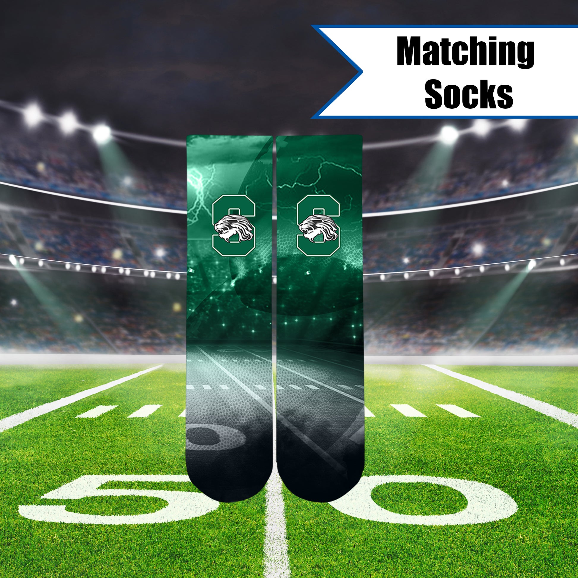 123-Spring High School Football Socks - SthrngurlCreations